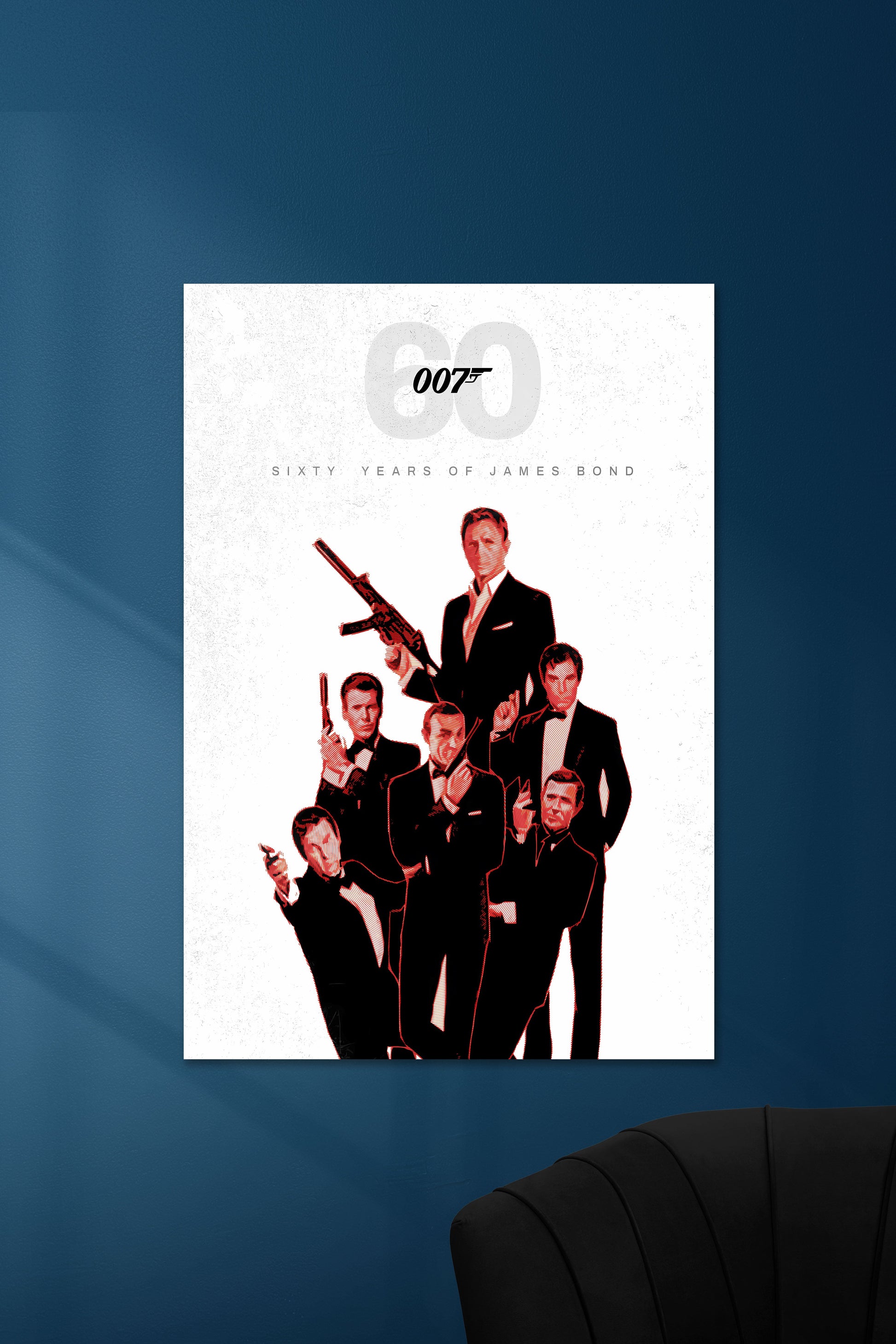 James Bond 007 | Film Poster | Woonkamer Muurdecoratie | Wanddecoratie | Posters | Kunst aan de Muur