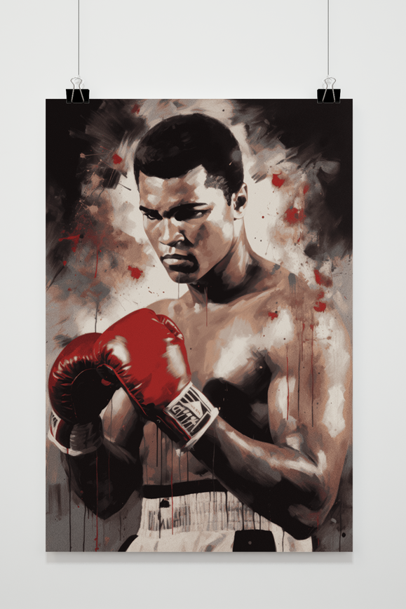 Muhammad Ali Poster | Muurdecoratie | Wanddecoratie voor thuis | Posters | Schilderijen | Canvas Kunst