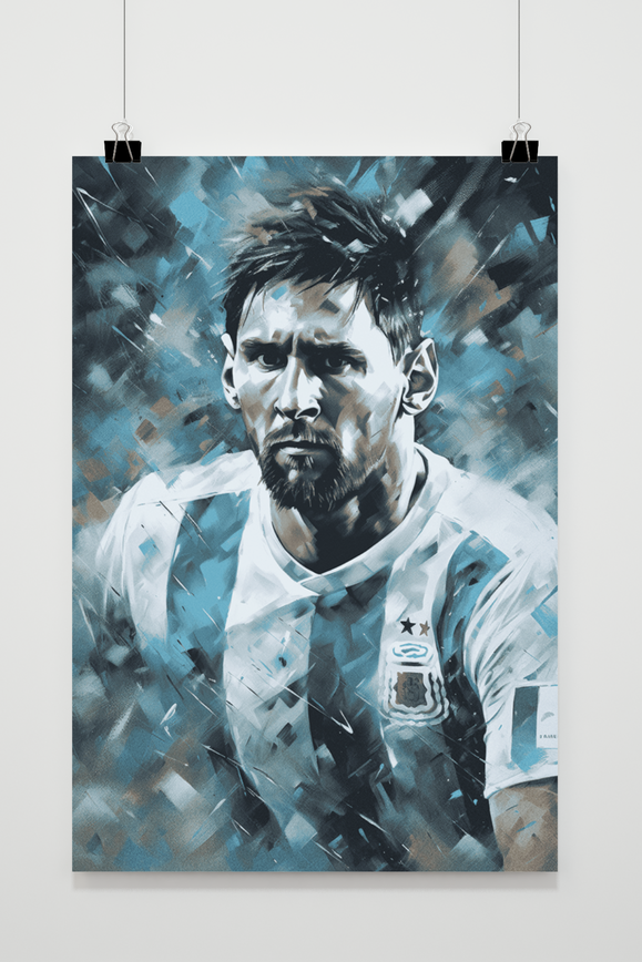 Lionel Messi Posters | Voetbal Muurdecoratie | Sport Wanddecoratie | Iconische Canvas Kunst