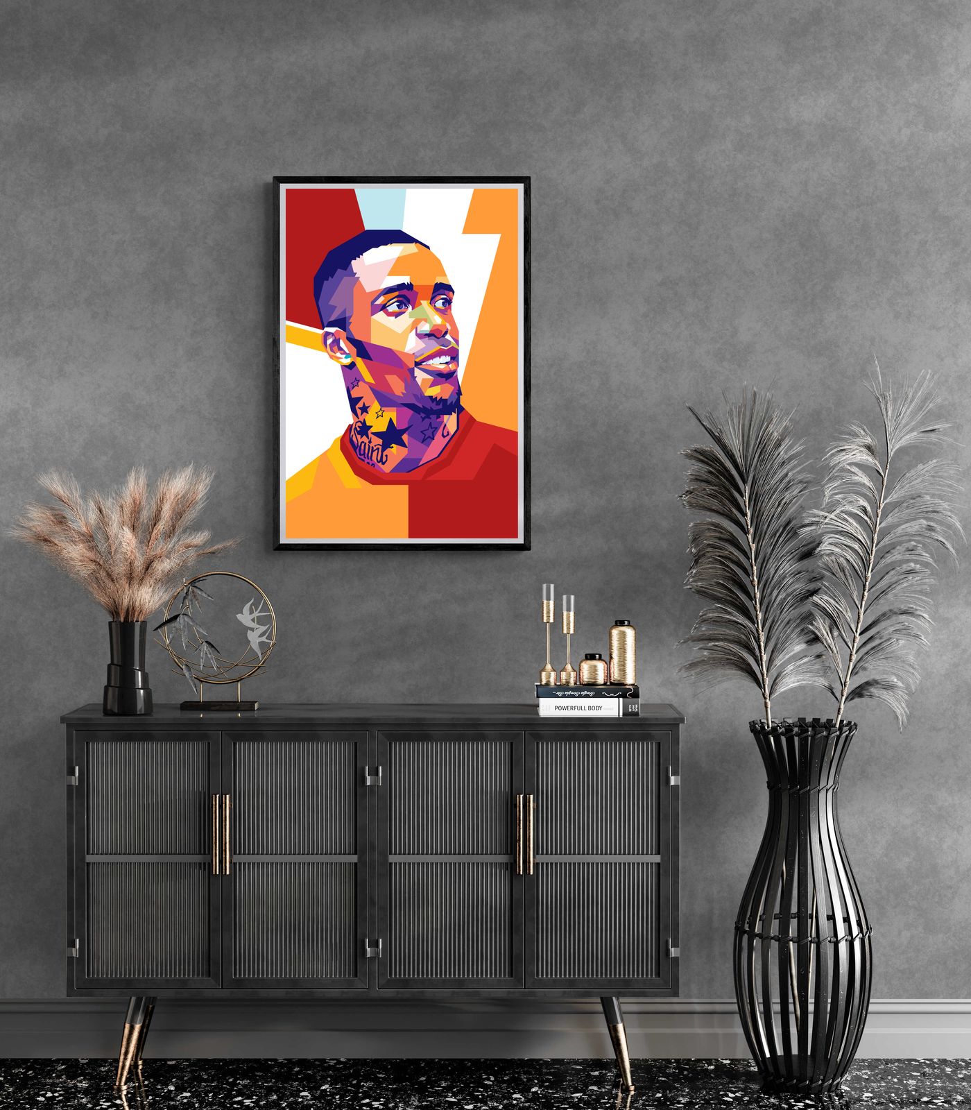 Wilfried Zaha | Pop Art Poster | Kleurrijke Muurdecoratie Voetbal | Muurdecoratie voor Huis