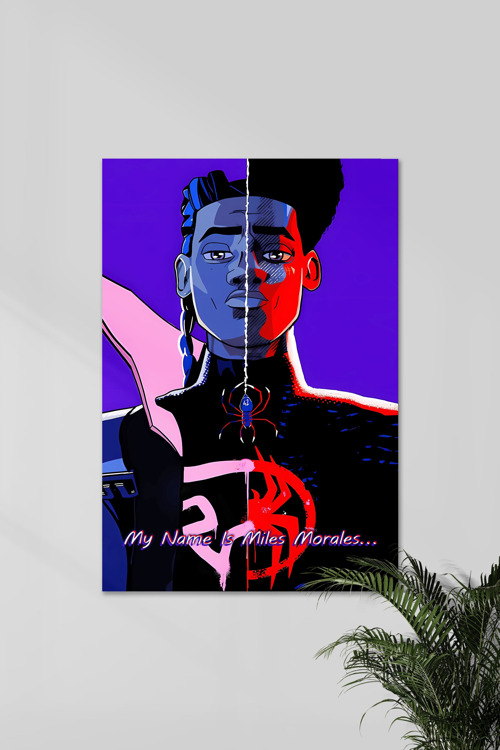 My Name Is Miles Morales | Spider Verse | Muurdecoratie | Wanddecoratie | Poster | MCU | Filmkunst