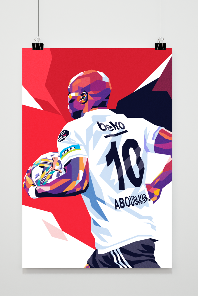 Vincent Aboubakar Posters | Muurdecoratie | Wanddecoratie | Visual Artwork | Kunstendrukkingen