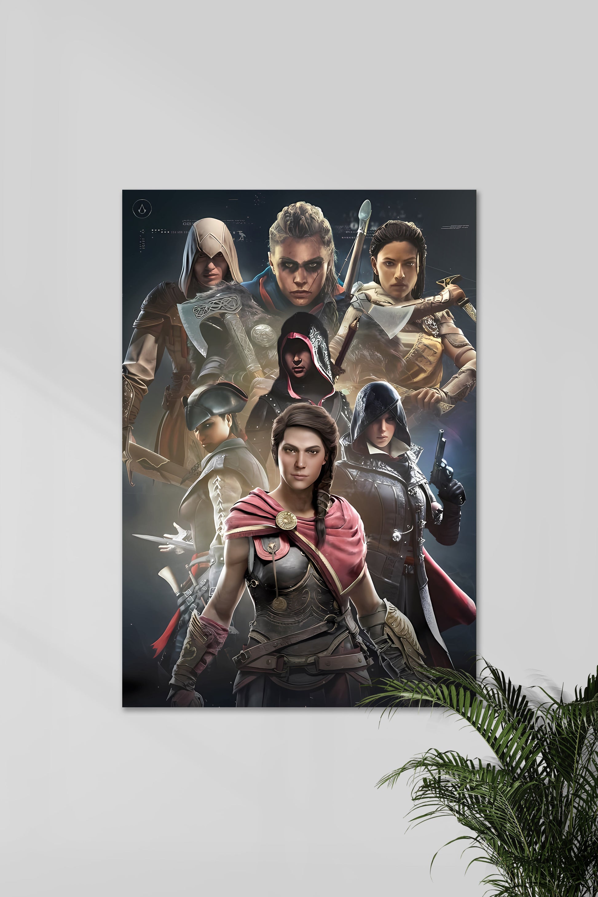 ASSASSIN'S CREED | Muurdecoratie game poster | Wanddecoratie | Posters vrouwlijke Assassins sfeer | Huis en tuin kunst