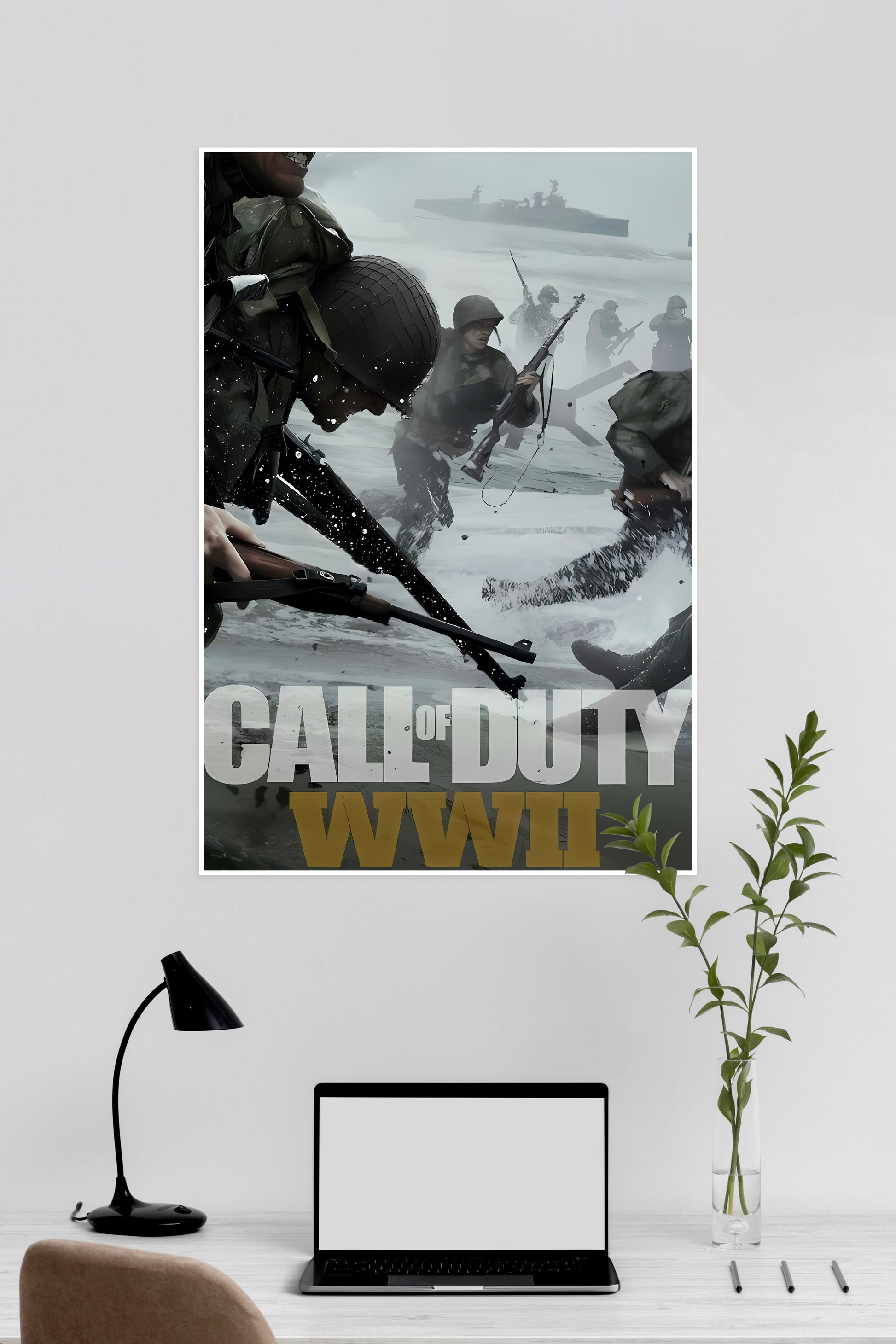 Call of Duty | WWII Poster | Muurdecoratie | Wanddecoratie | Kunst voor Gaming Kamer | Posters
