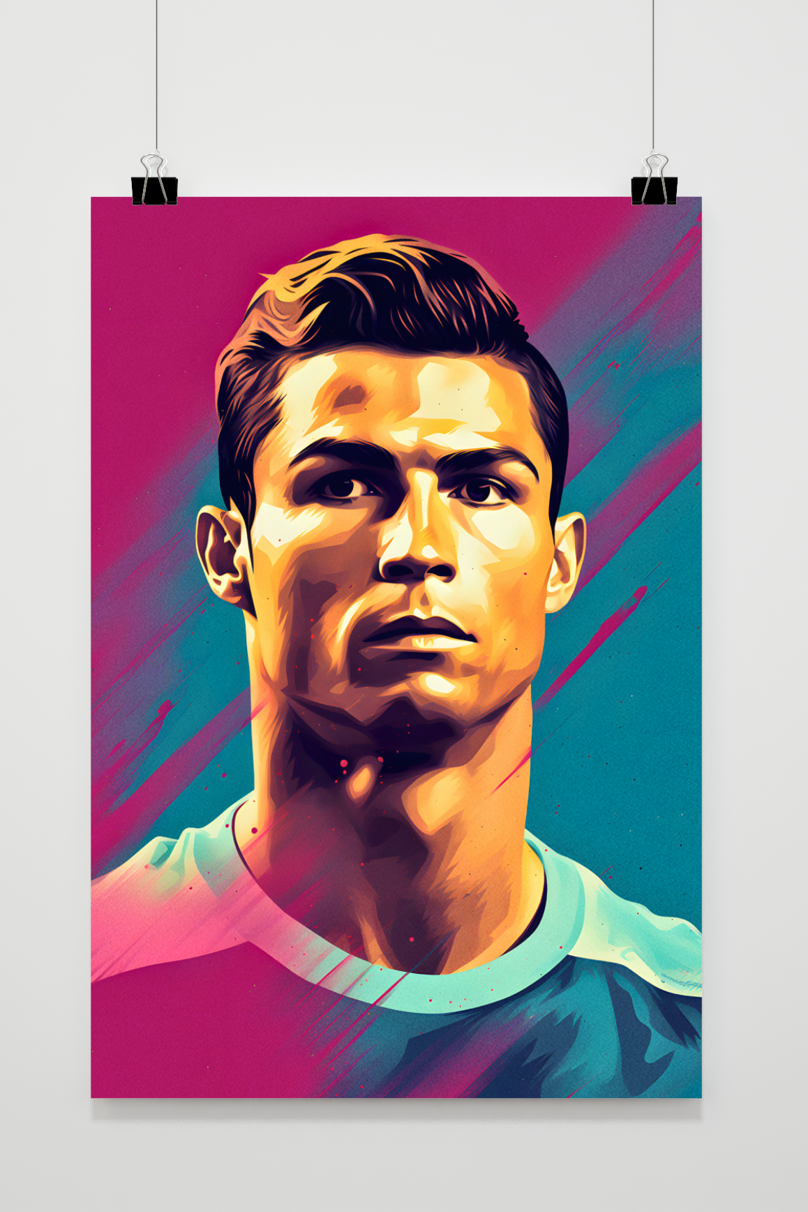Cristiano Ronaldo Poster | Muurdecoratie | Wanddecoratie Sport | Canvas Kunst Voor Huis & Tuin Decor