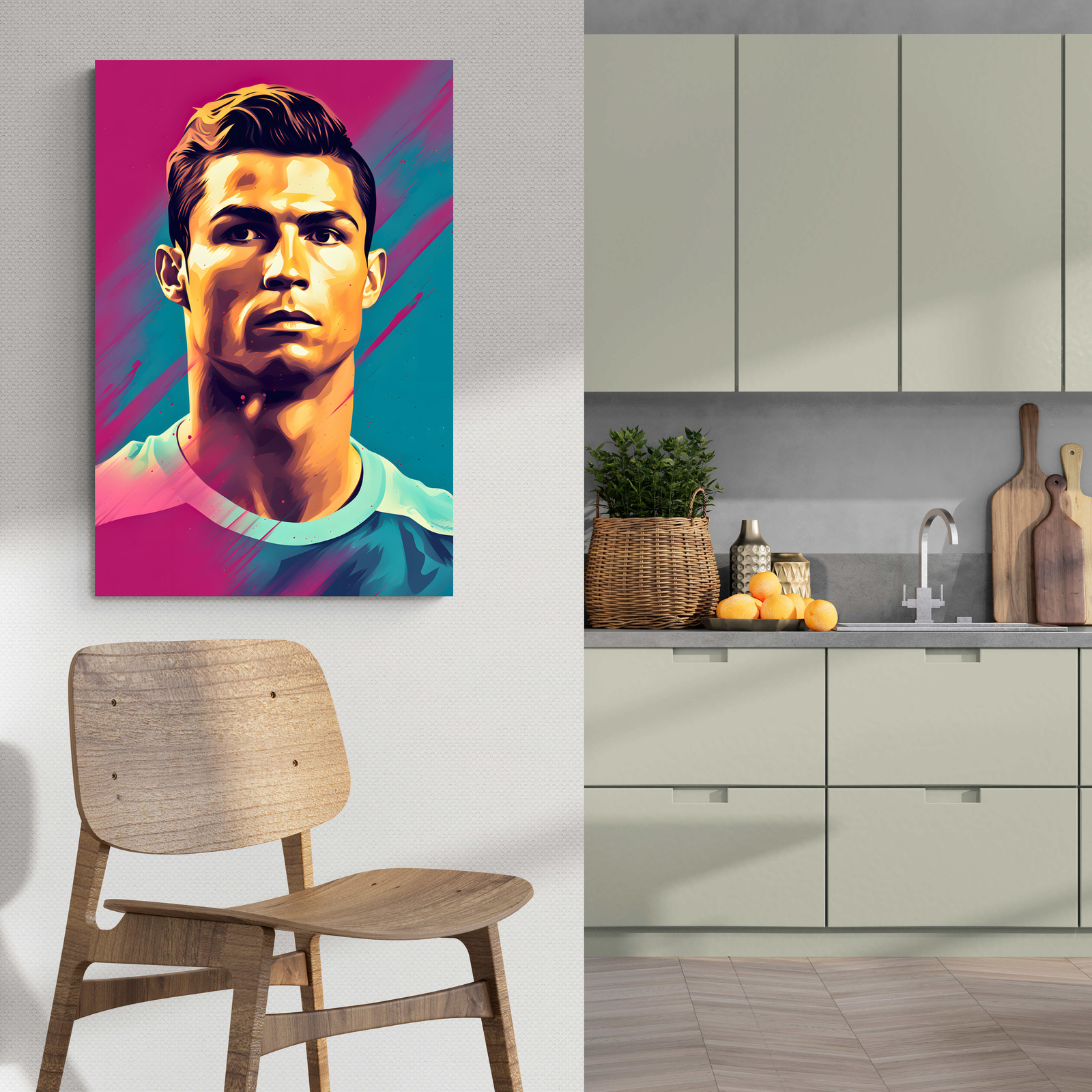 Cristiano Ronaldo Poster | Muurdecoratie | Wanddecoratie Sport | Canvas Kunst Voor Huis & Tuin Decor