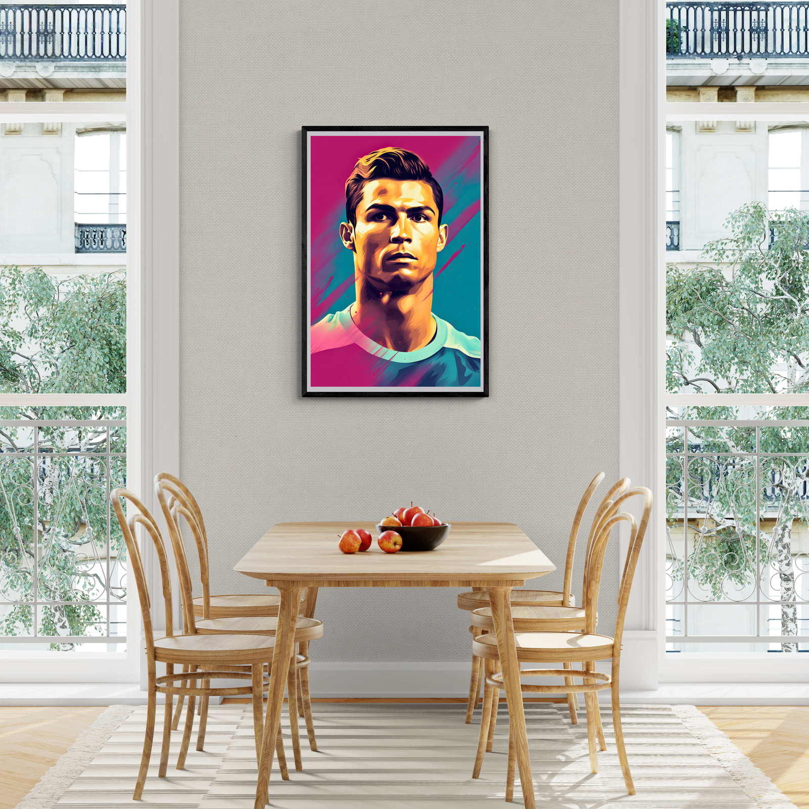 Cristiano Ronaldo Poster | Muurdecoratie | Wanddecoratie Sport | Canvas Kunst Voor Huis & Tuin Decor