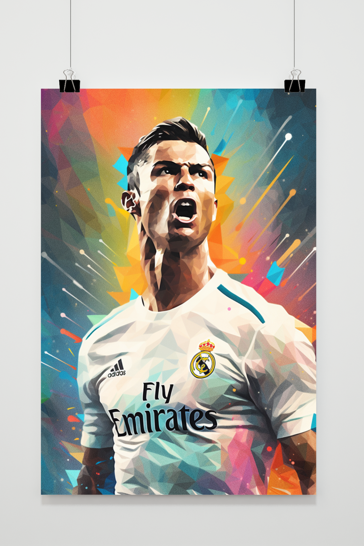 Cristiano Ronaldo Muurdecoratie | Madrid Soccer Star | Wanddecoratie Poster | Sports Gallery Kunst