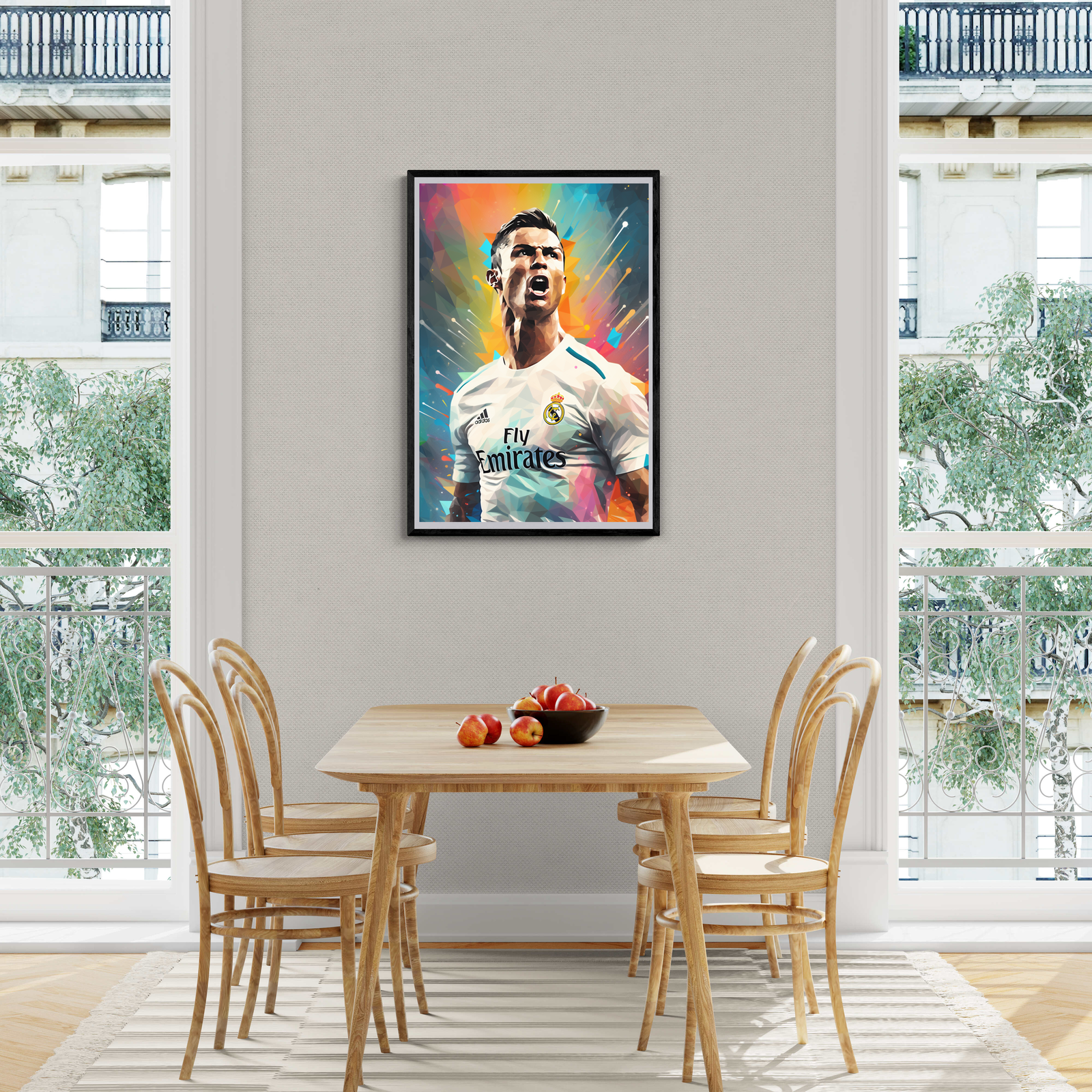Cristiano Ronaldo Muurdecoratie | Madrid Soccer Star | Wanddecoratie Poster | Sports Gallery Kunst