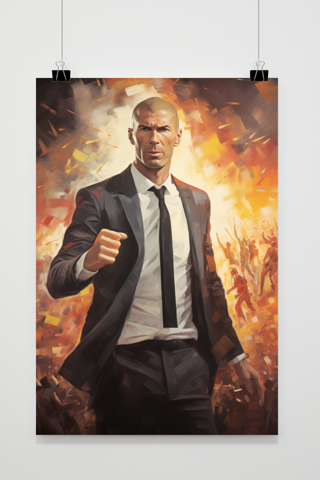 Zidane Posters | Inspirerende Muurdecoratie | Voetballegende Kunst | Wanddecoratie Huis & Tuin