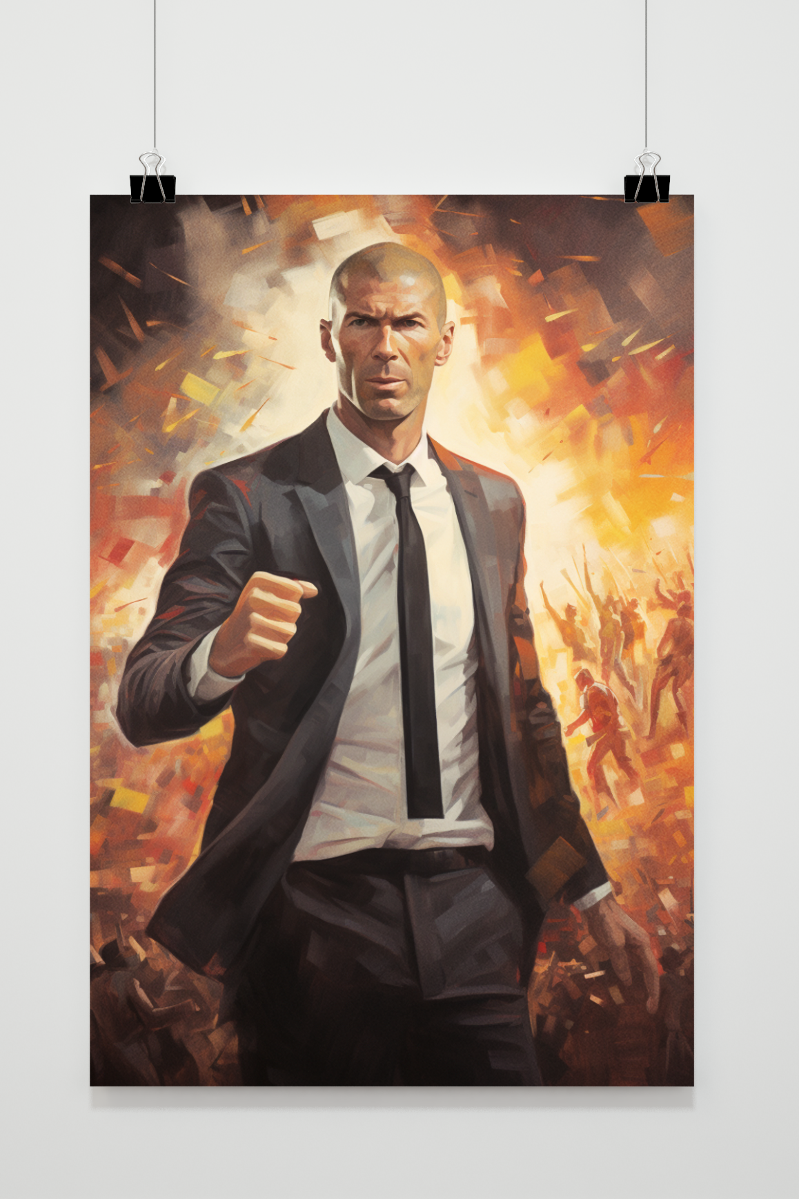 Zidane Posters | Inspirerende Muurdecoratie | Voetballegende Kunst | Wanddecoratie Huis & Tuin