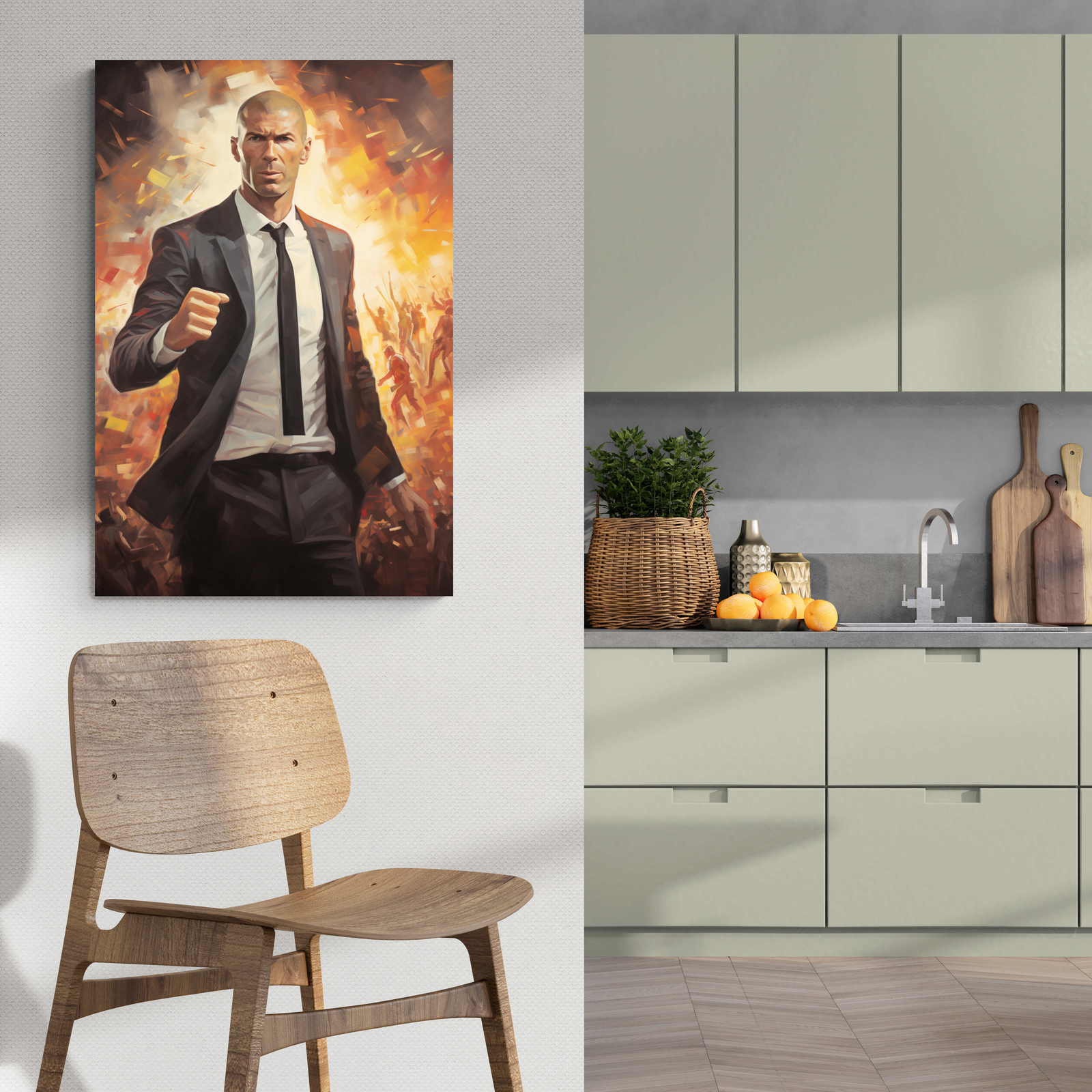 Zidane Posters | Inspirerende Muurdecoratie | Voetballegende Kunst | Wanddecoratie Huis & Tuin