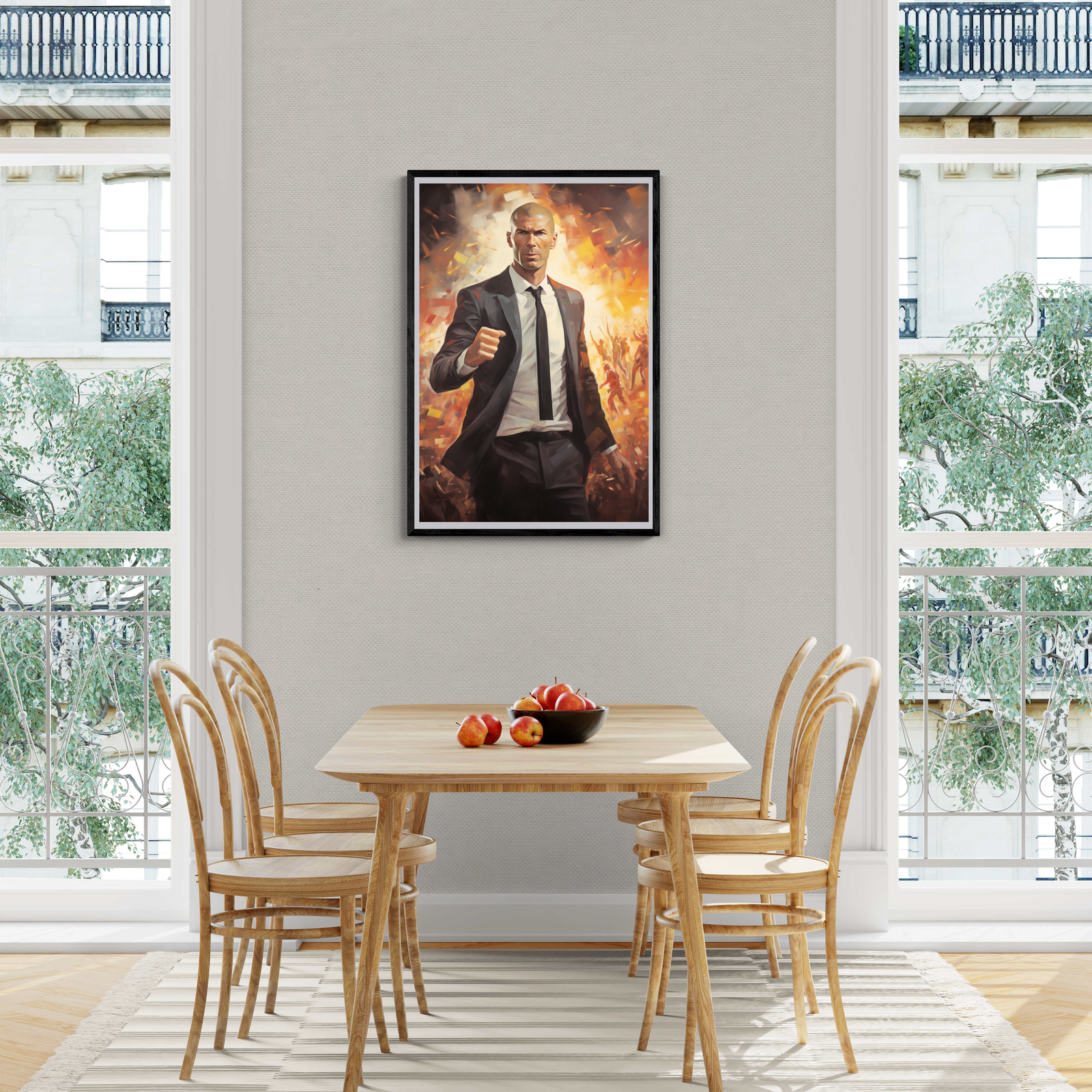 Zidane Posters | Inspirerende Muurdecoratie | Voetballegende Kunst | Wanddecoratie Huis & Tuin
