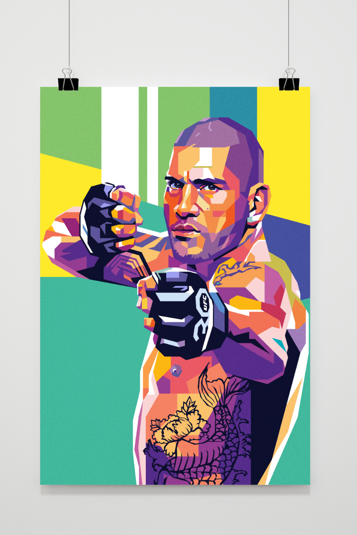 Alex Pereira Pop Art | Kleurrijke Wanddecoratie | Moderne Kunst Posters | Muurdecoratie | Ongeframeerd