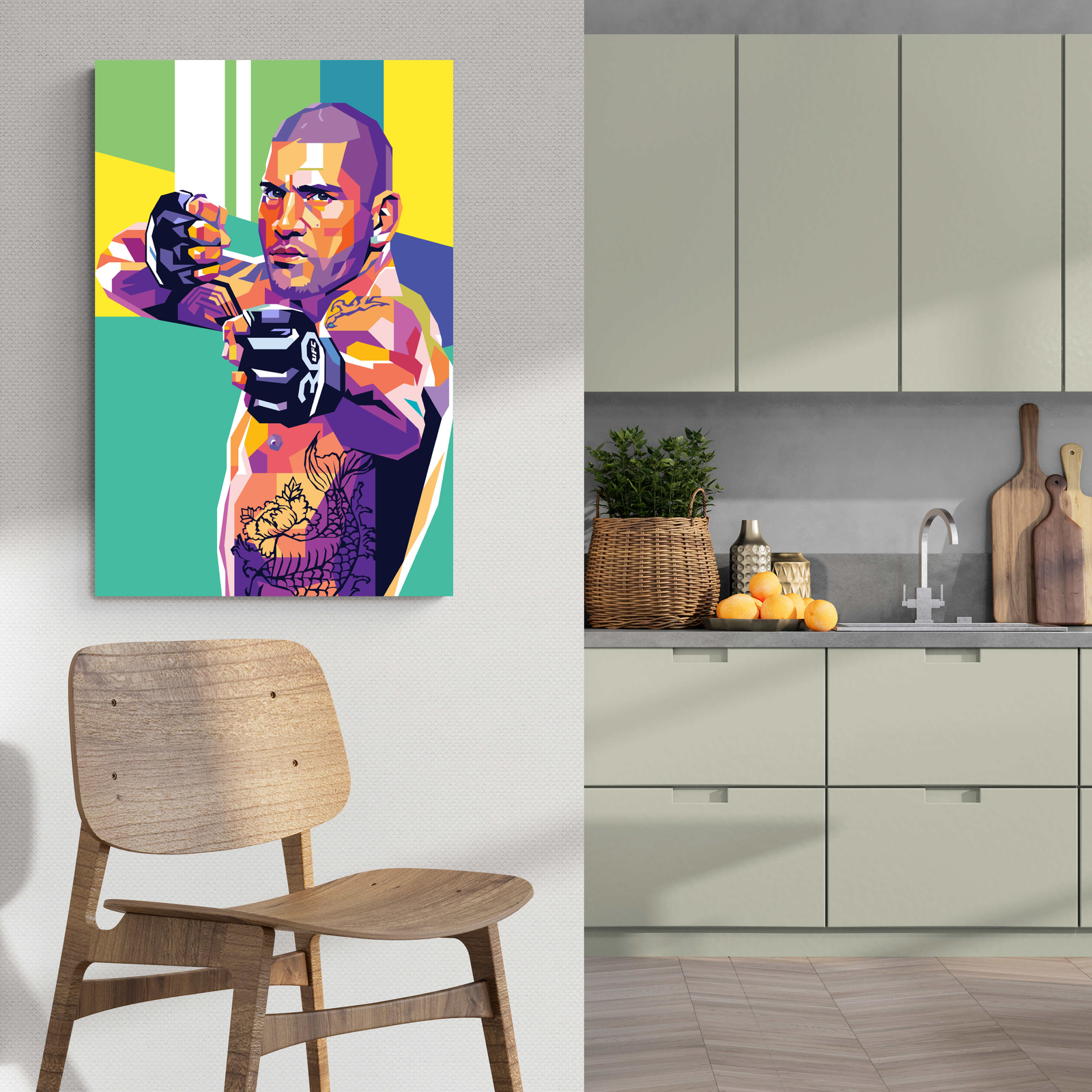 Alex Pereira Pop Art | Kleurrijke Wanddecoratie | Moderne Kunst Posters | Muurdecoratie | Ongeframeerd