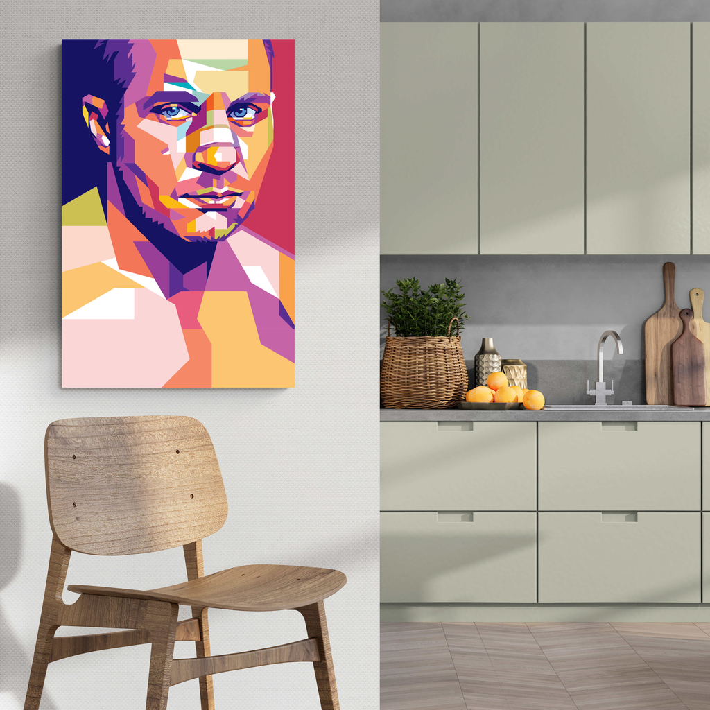Fedor Emilianenko | Pop Art Schilderijen | Beroemde Vechtsport Wanddecoratie | Kleurrijke Muurdecoratie Posters