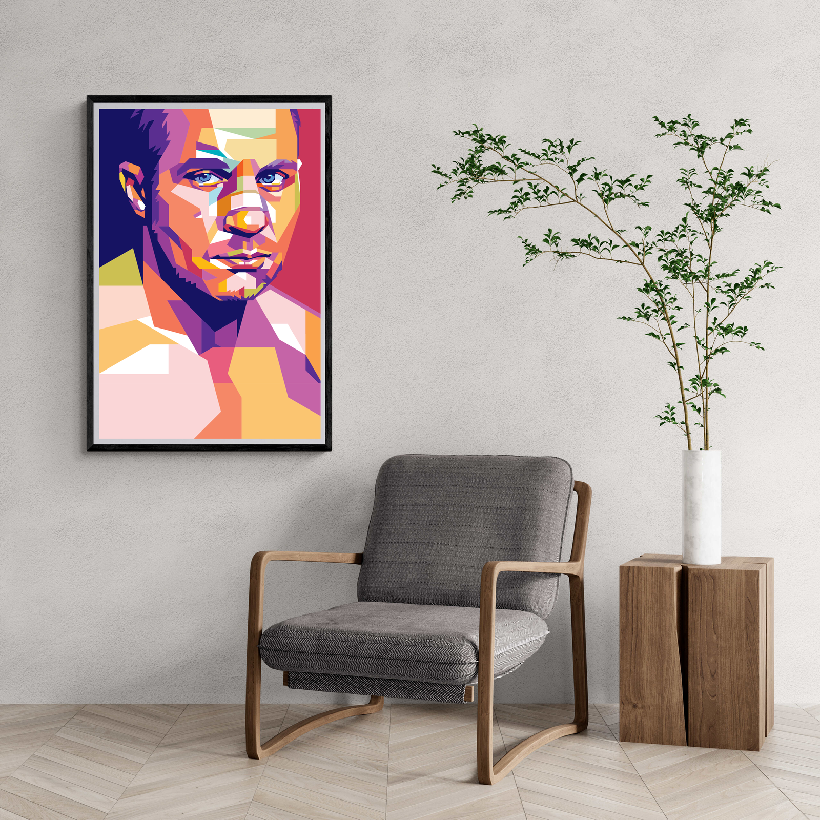 Fedor Emilianenko | Pop Art Schilderijen | Beroemde Vechtsport Wanddecoratie | Kleurrijke Muurdecoratie Posters