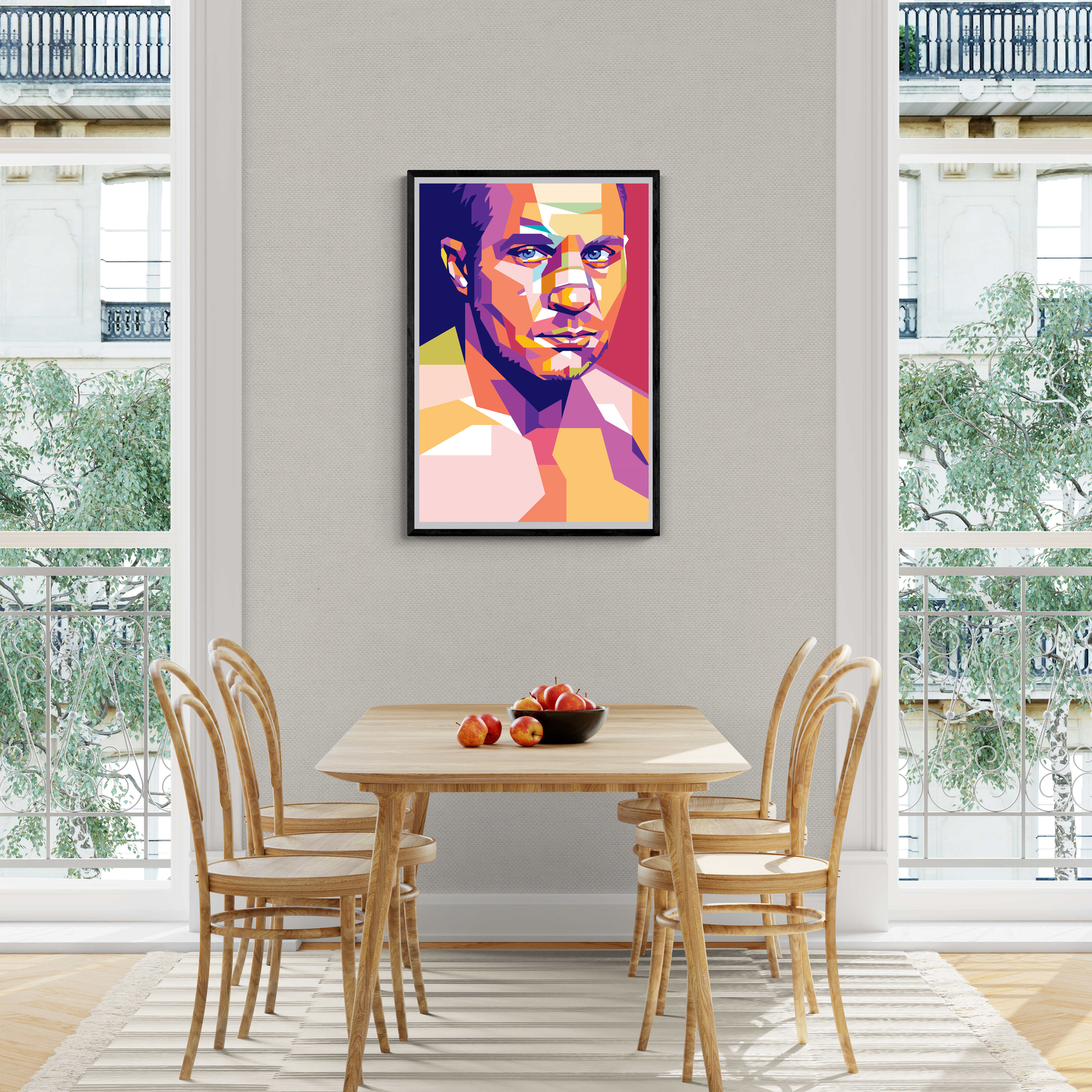 Fedor Emilianenko | Pop Art Schilderijen | Beroemde Vechtsport Wanddecoratie | Kleurrijke Muurdecoratie Posters
