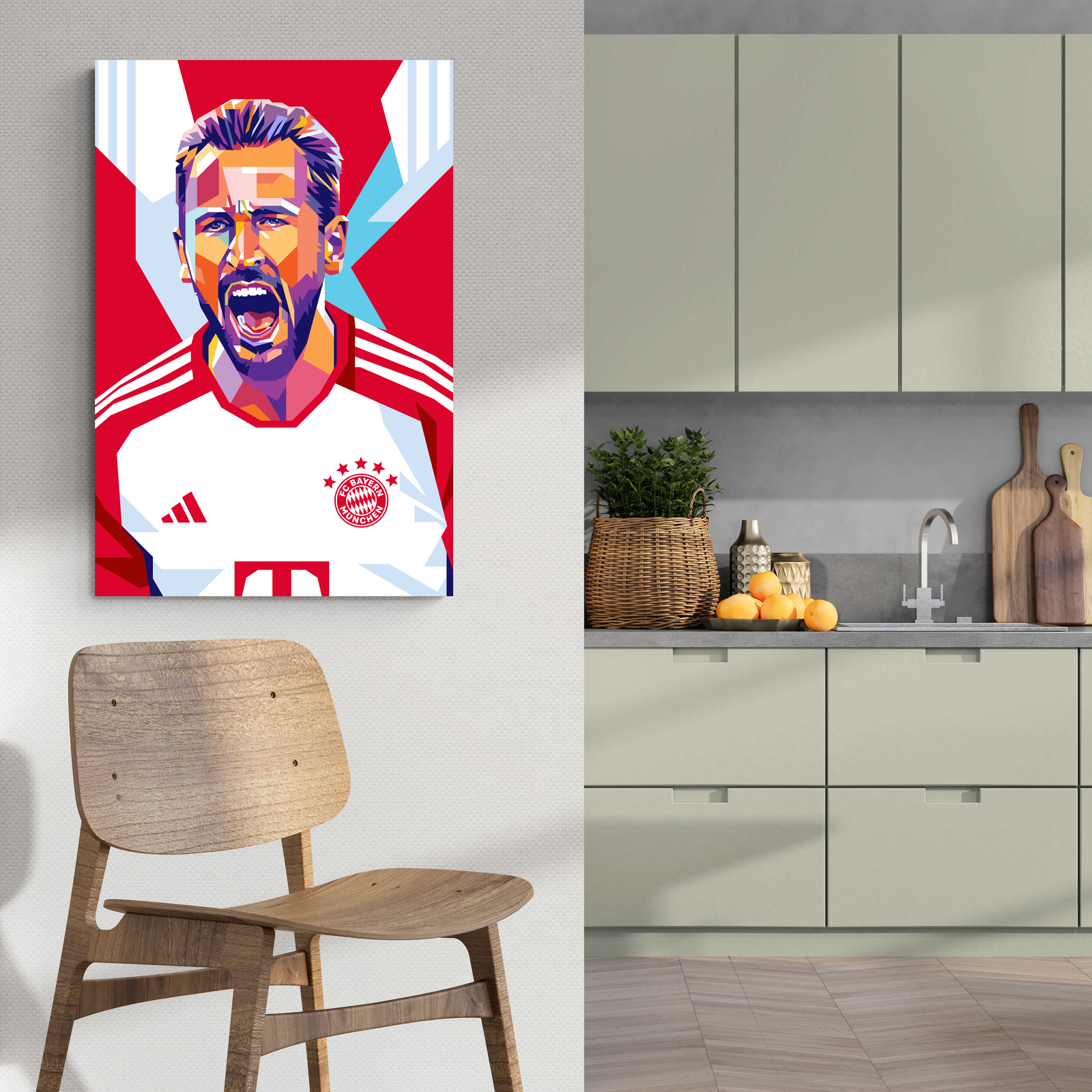 Harry Kane Poster | Sport Muurdecoratie voor slaapkamer of kantoor | Wanddecoratie voor voetbalfans