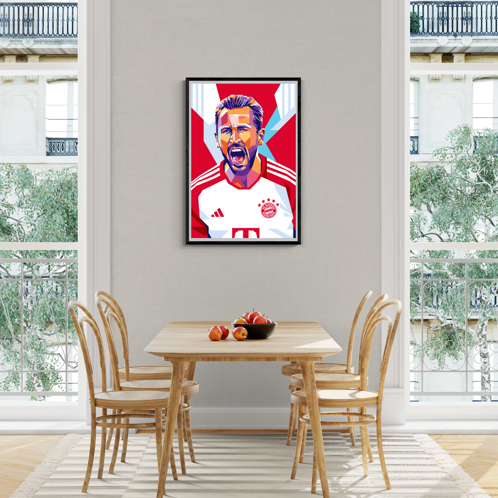 Harry Kane Poster | Sport Muurdecoratie voor slaapkamer of kantoor | Wanddecoratie voor voetbalfans