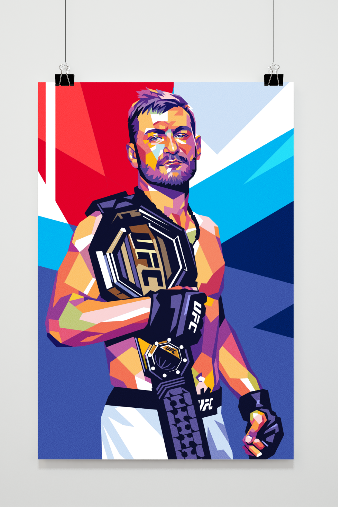 Stipe Miocic | Knockout Victory Muurdecoratie | MMA Champion | UFC Fighter Posters | Wanddecoratie