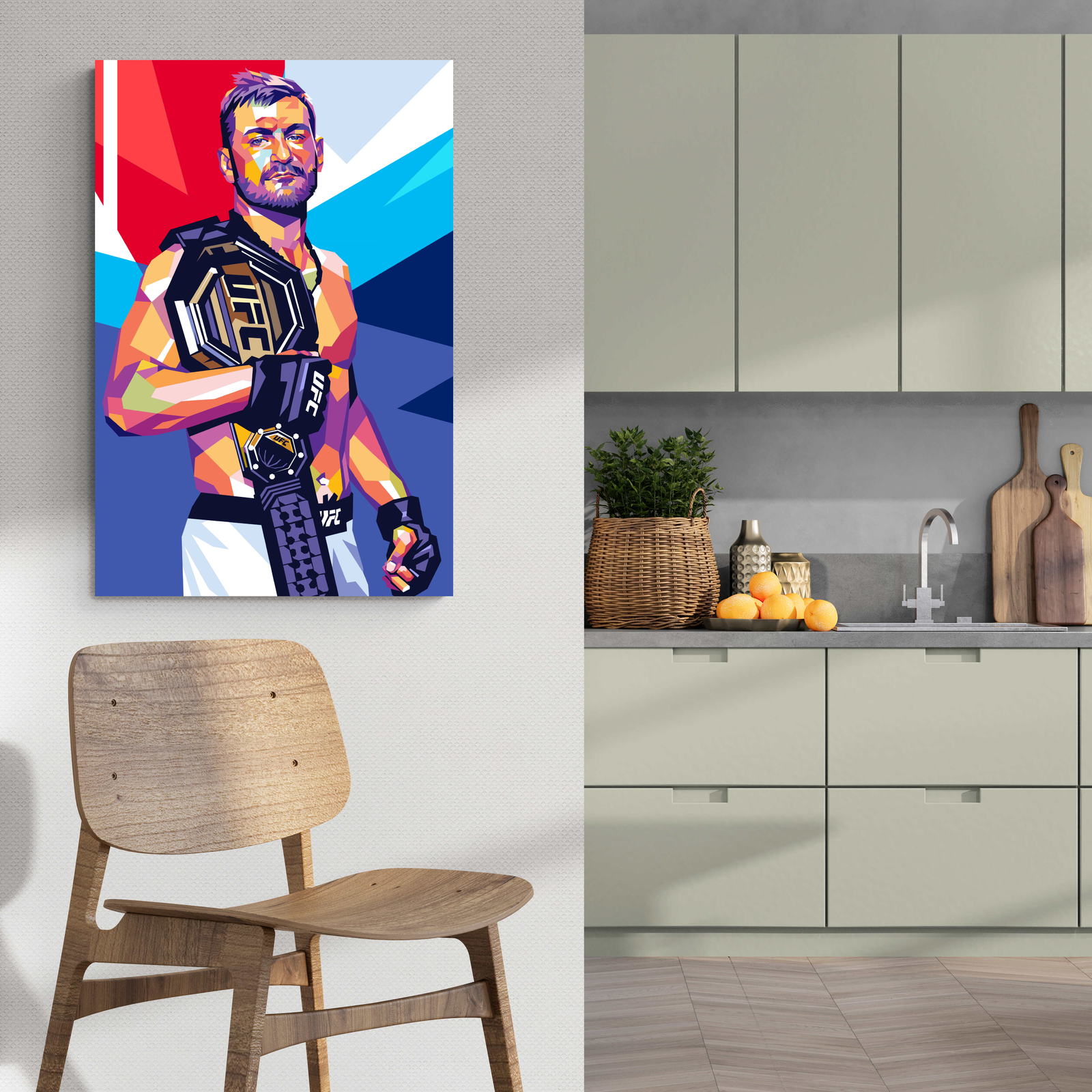 Stipe Miocic | Knockout Victory Muurdecoratie | MMA Champion | UFC Fighter Posters | Wanddecoratie