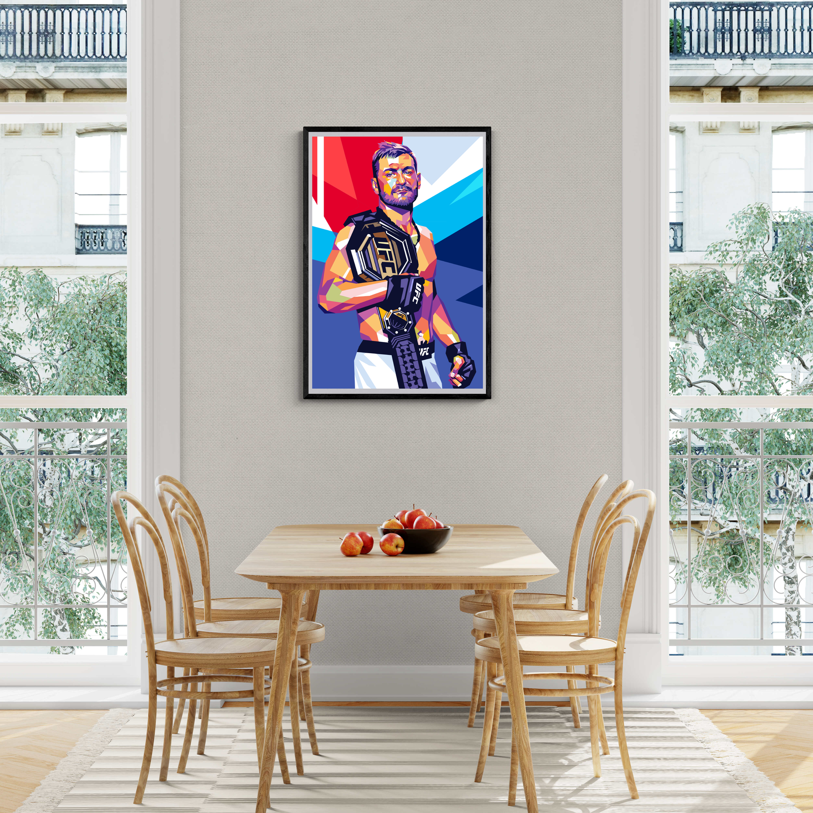 Stipe Miocic | Knockout Victory Muurdecoratie | MMA Champion | UFC Fighter Posters | Wanddecoratie