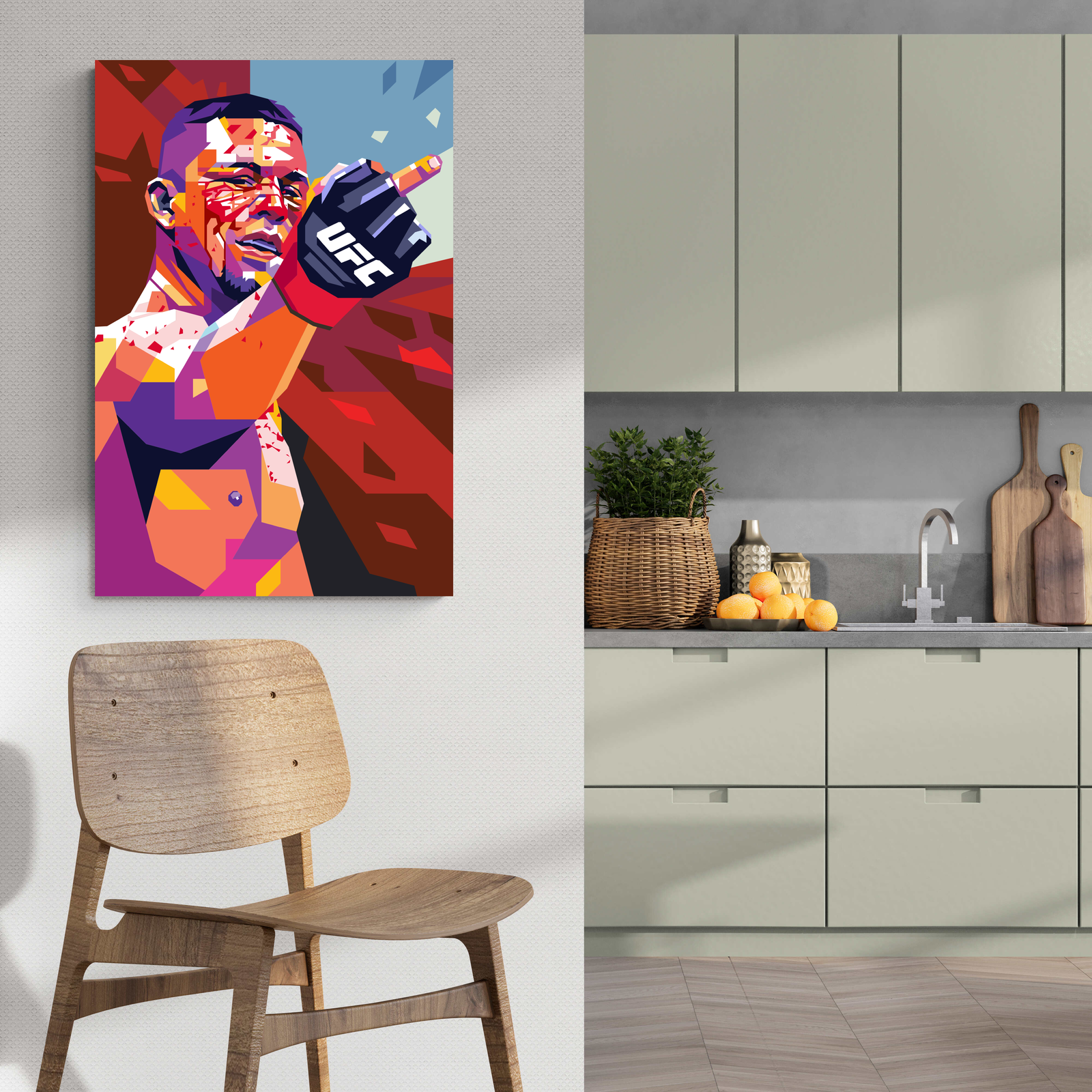 Nate Diaz | MMA Fighter | Wanddecoratie Poster | Muurdecoratie | Hoge Kwaliteit Print | Huis Decor