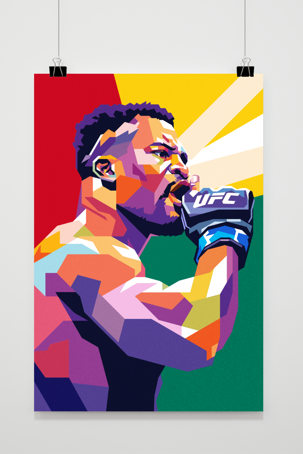 Francis Ngannou | UFC Kampioen | Muurdecoratie | Wanddecoratie Posters | Canvas Kunst | Sport Enthousiast Decor