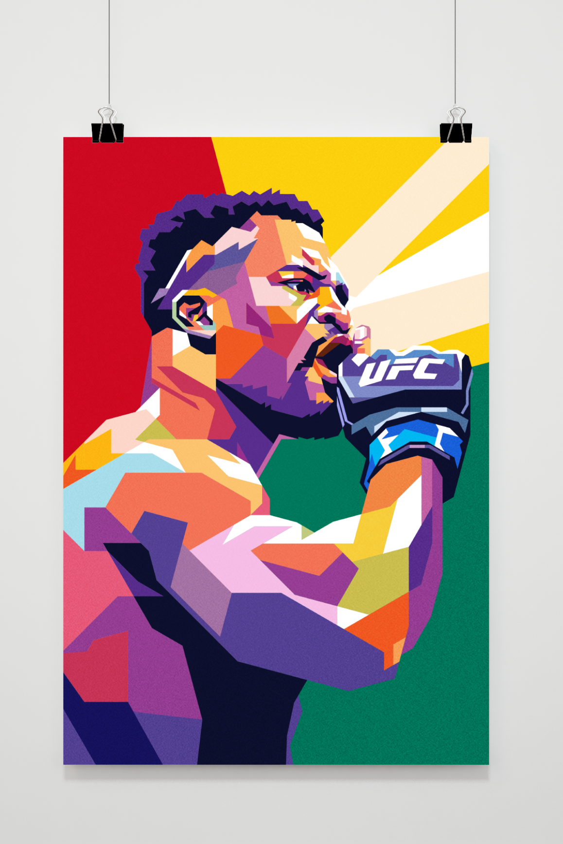 Francis Ngannou | UFC Kampioen | Muurdecoratie | Wanddecoratie Posters | Canvas Kunst | Sport Enthousiast Decor