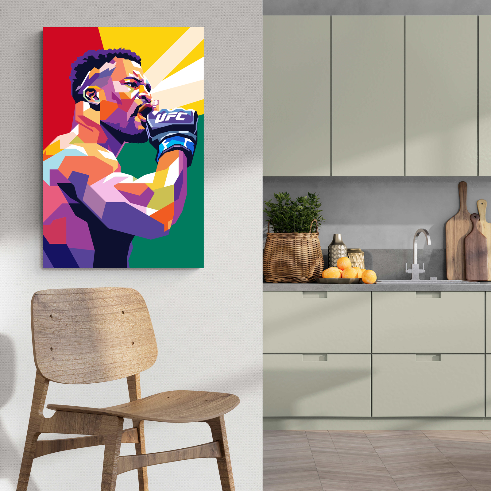 Francis Ngannou | UFC Kampioen | Muurdecoratie | Wanddecoratie Posters | Canvas Kunst | Sport Enthousiast Decor