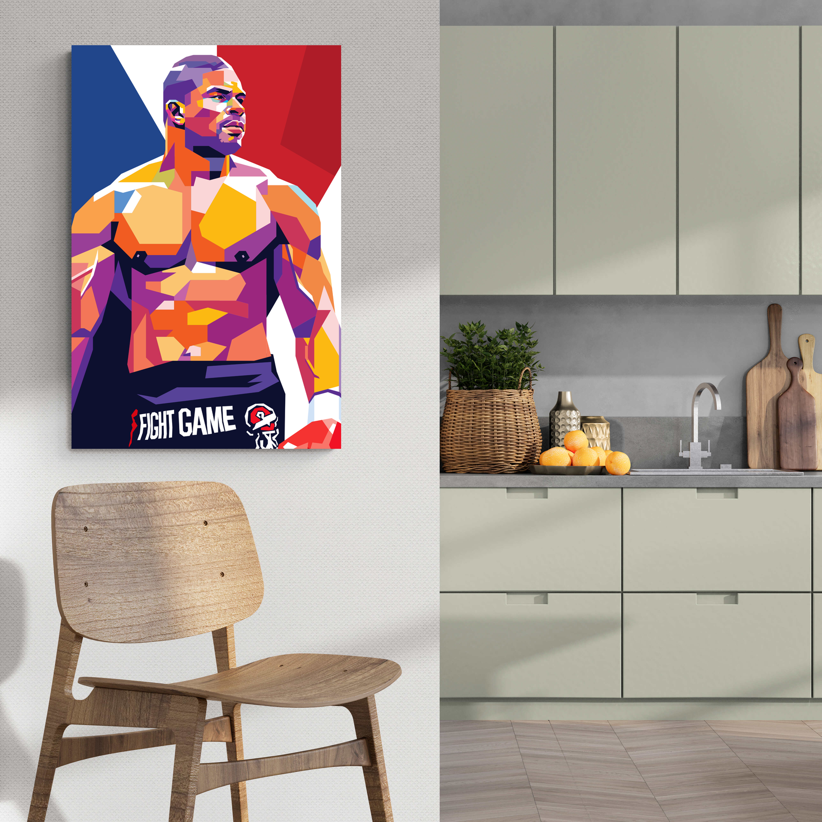 Alistair Overeem MMA | Wanddecoratie | Sportmemorabilia | Portretposter | Muurdecoratie Kunst