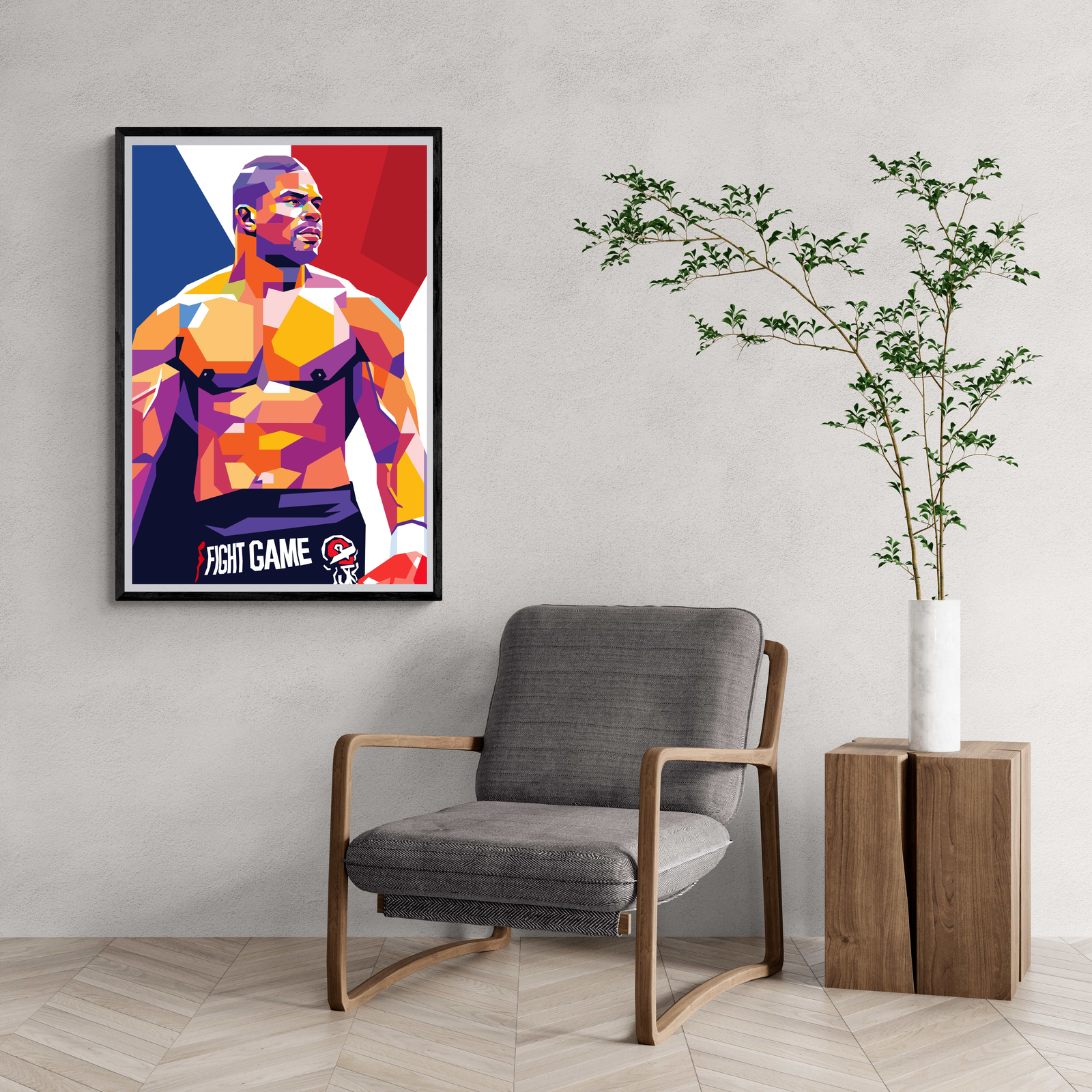 Alistair Overeem MMA | Wanddecoratie | Sportmemorabilia | Portretposter | Muurdecoratie Kunst