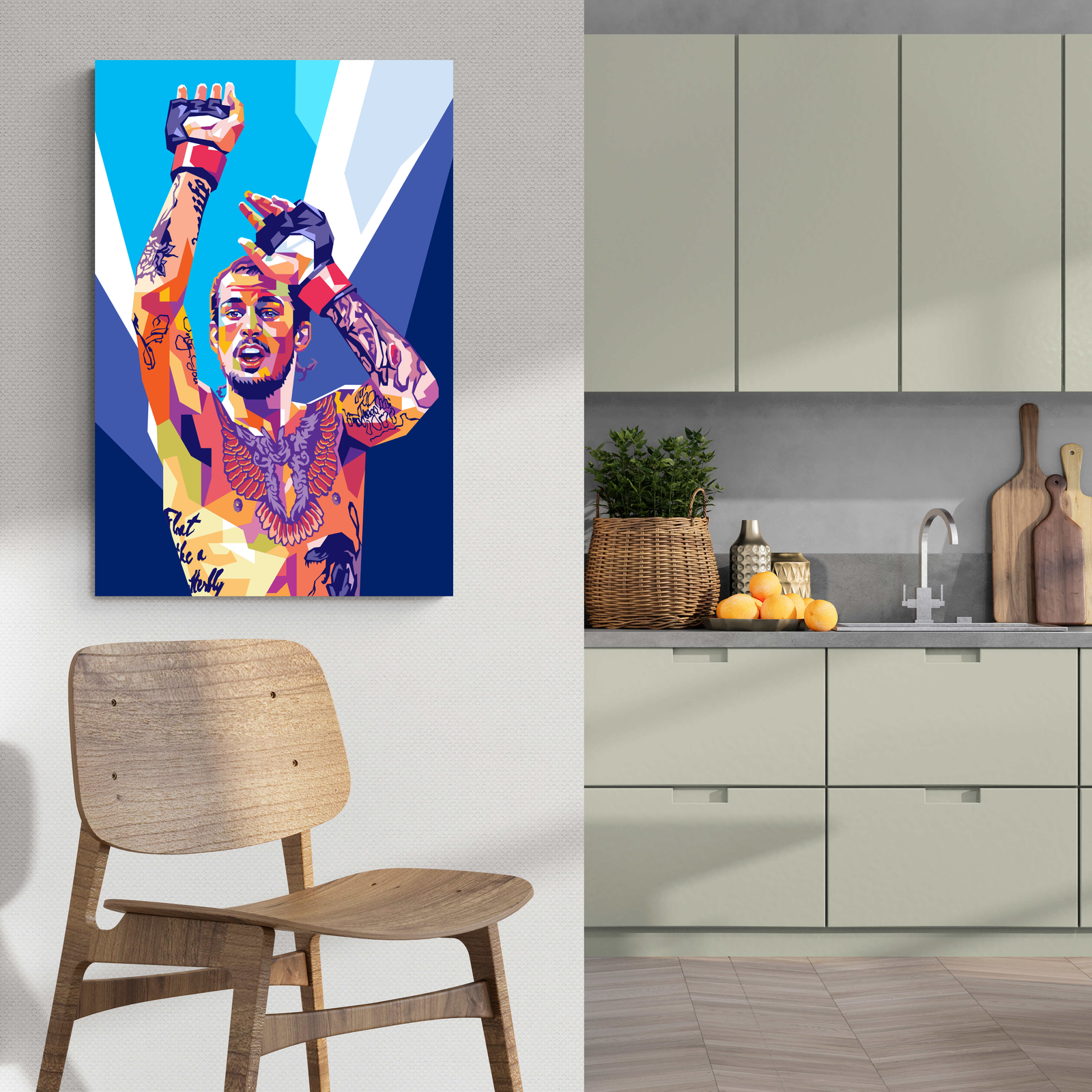 Sugar o Maley | Kleurrijke Posters | Speels Visueel Kunstwerk | Abstracte Muurdecoratie voor Huis