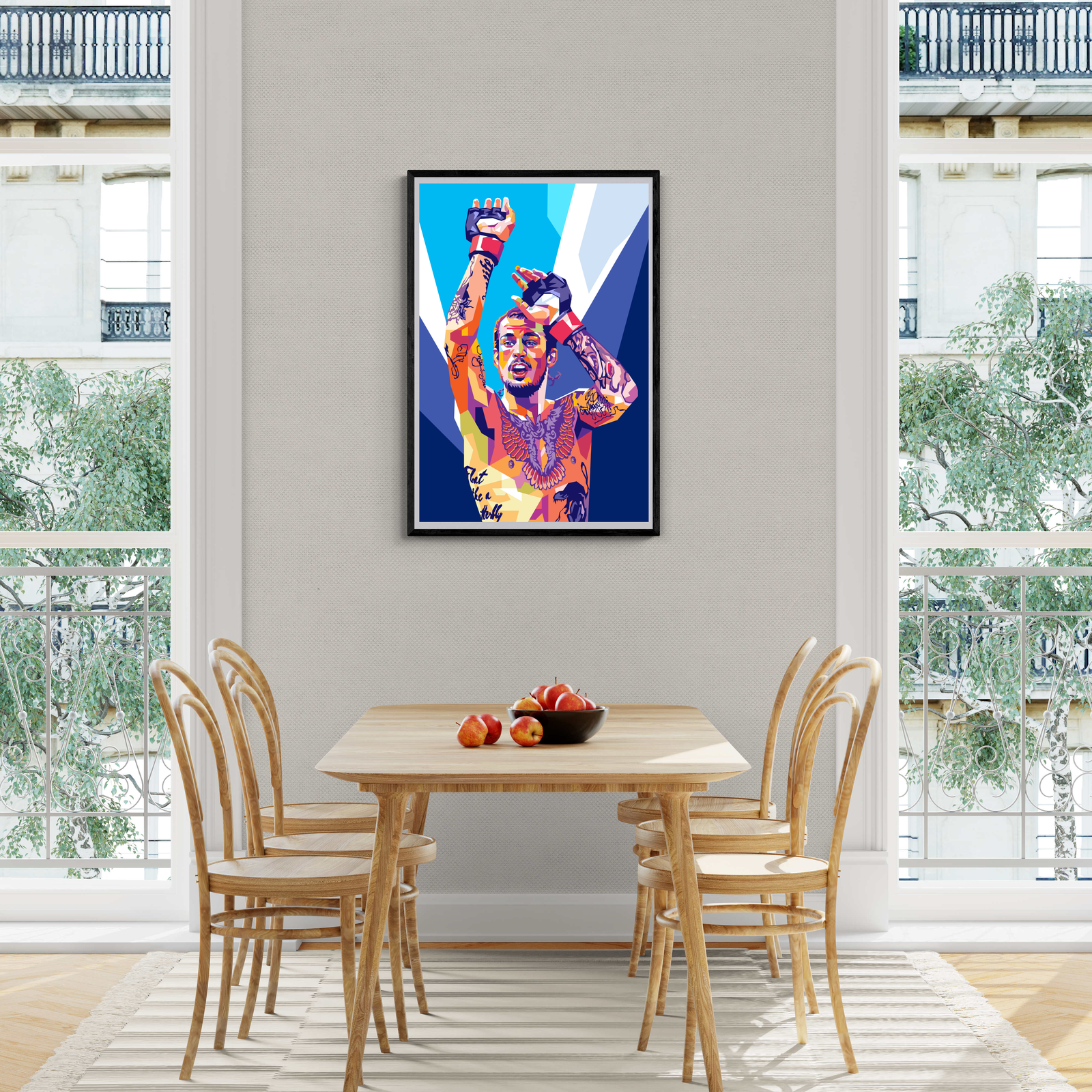 Sugar o Maley | Kleurrijke Posters | Speels Visueel Kunstwerk | Abstracte Muurdecoratie voor Huis