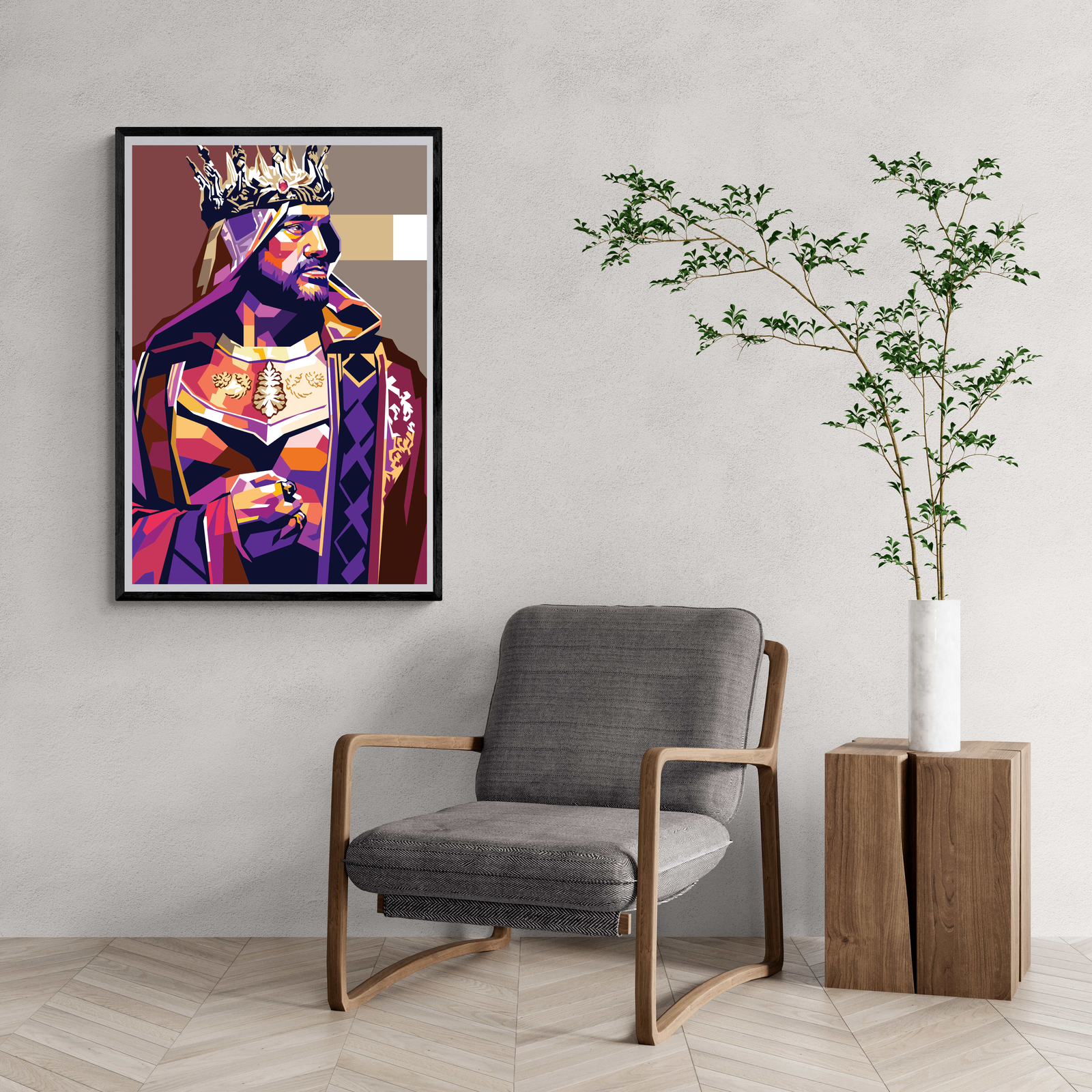 Tyson Fury | Muurdecoratie Poster | Wanddecoratie Boks Kampioen | Visuele Kunst voor Huis & Tuin