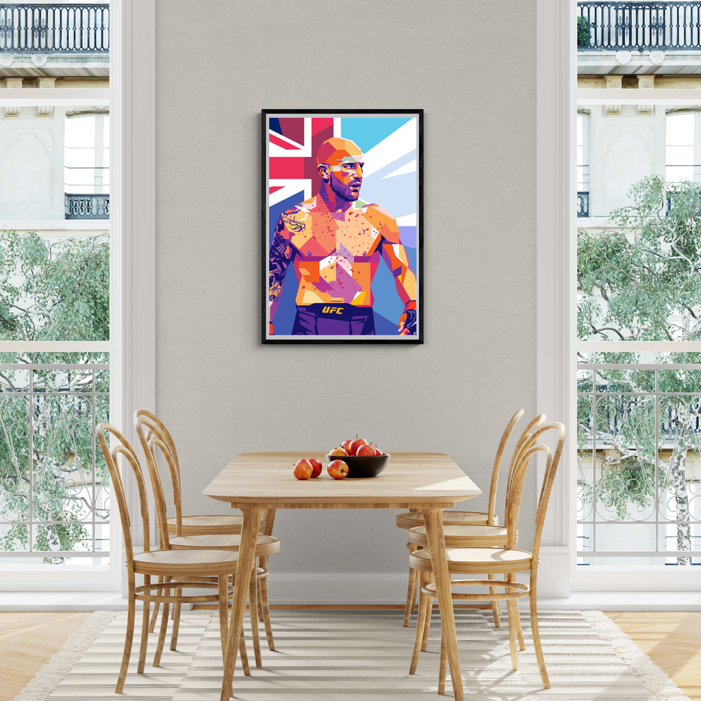 Volkanovski | MMA Champion Poster | Wanddecoratie Huis en Tuin | Muurdecoratie Kunst Print