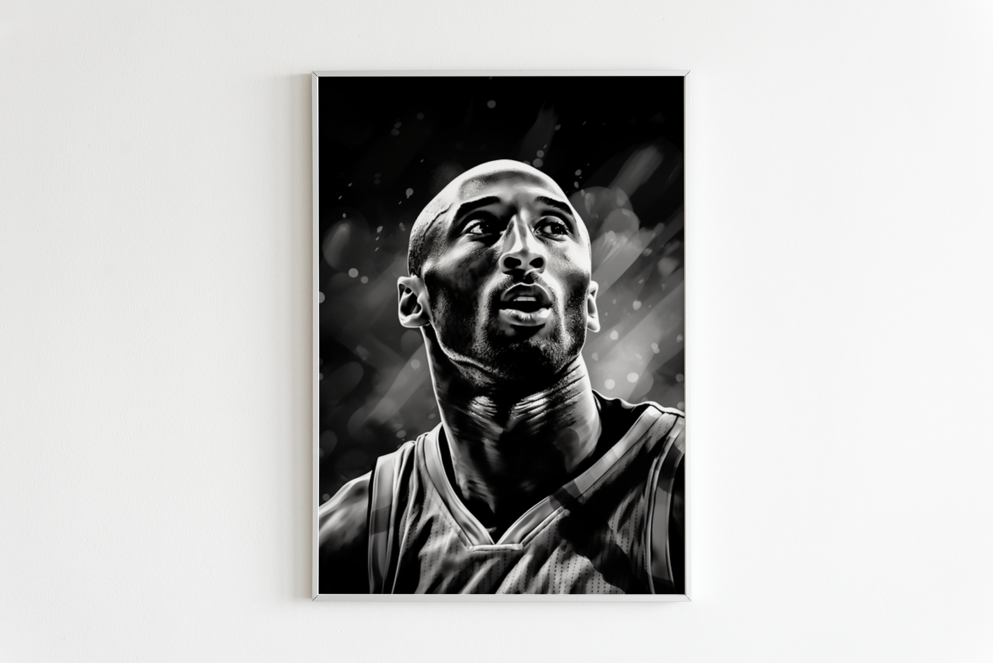 Kobe Bryant | Zwart-wit Poster | Iconisch Basketbal Muurdecoratie | Hoge Kwaliteit | Wanddecoratie