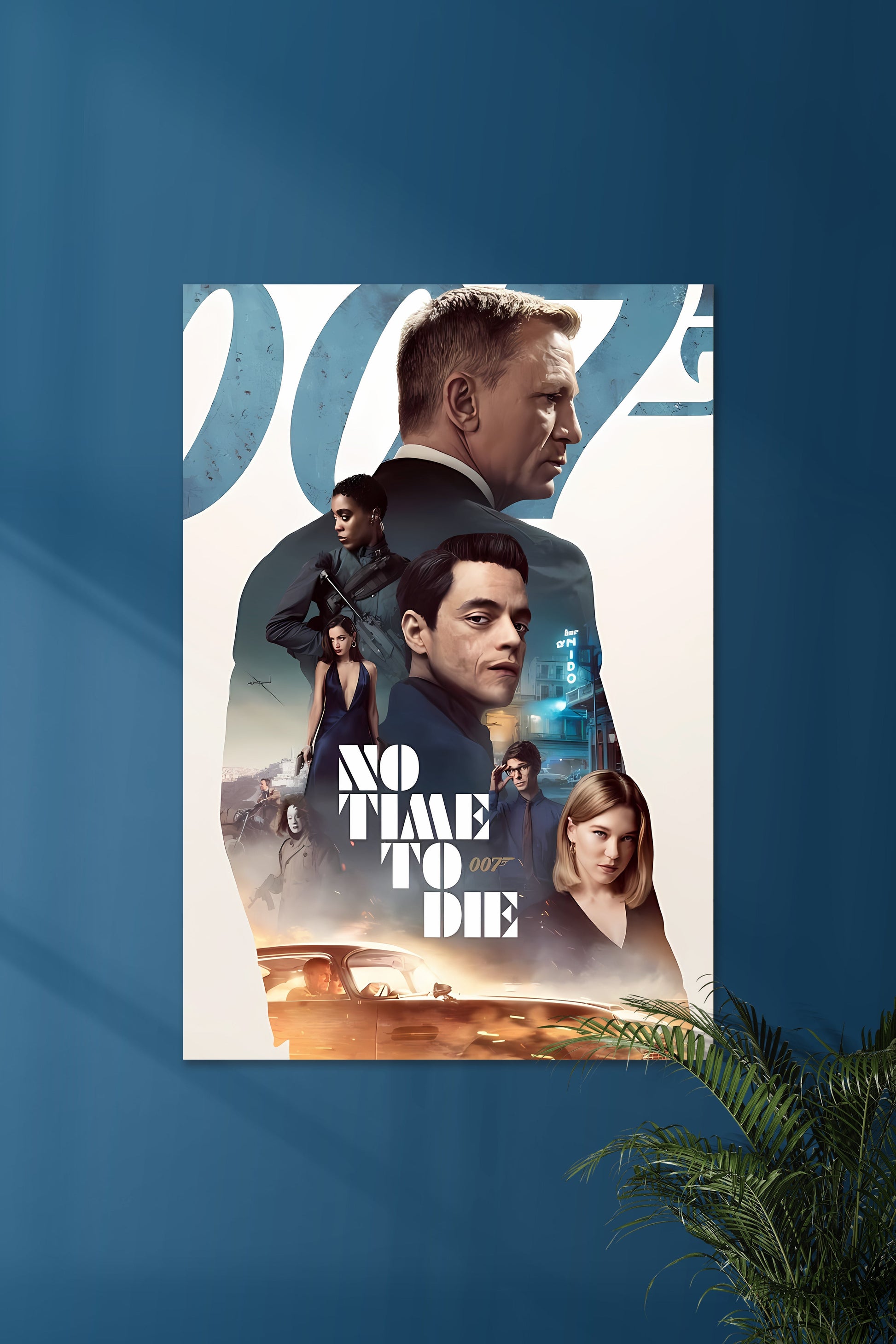 NO TIME TO DIE #01 | Muurdecoratie poster | Wanddecoratie film kunst | 007 James Bond schilderijen