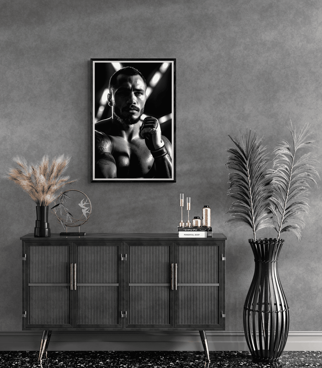 Free Fighter Black and White | Posters | Wanddecoratie | Muurdecoratie | Woondecoratie | Kunst