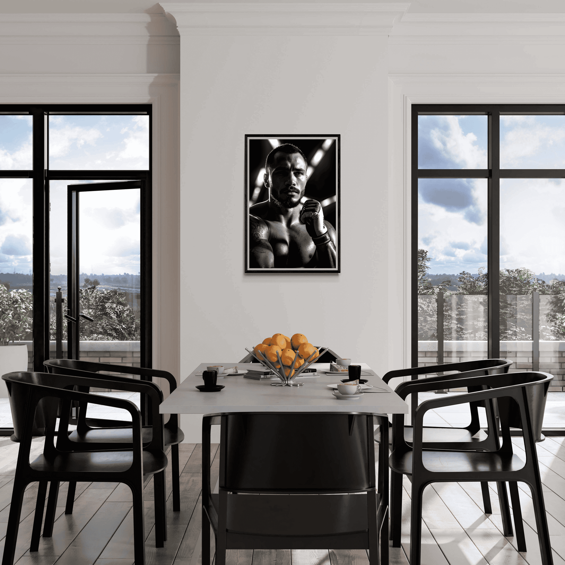 Free Fighter Black and White | Posters | Wanddecoratie | Muurdecoratie | Woondecoratie | Kunst