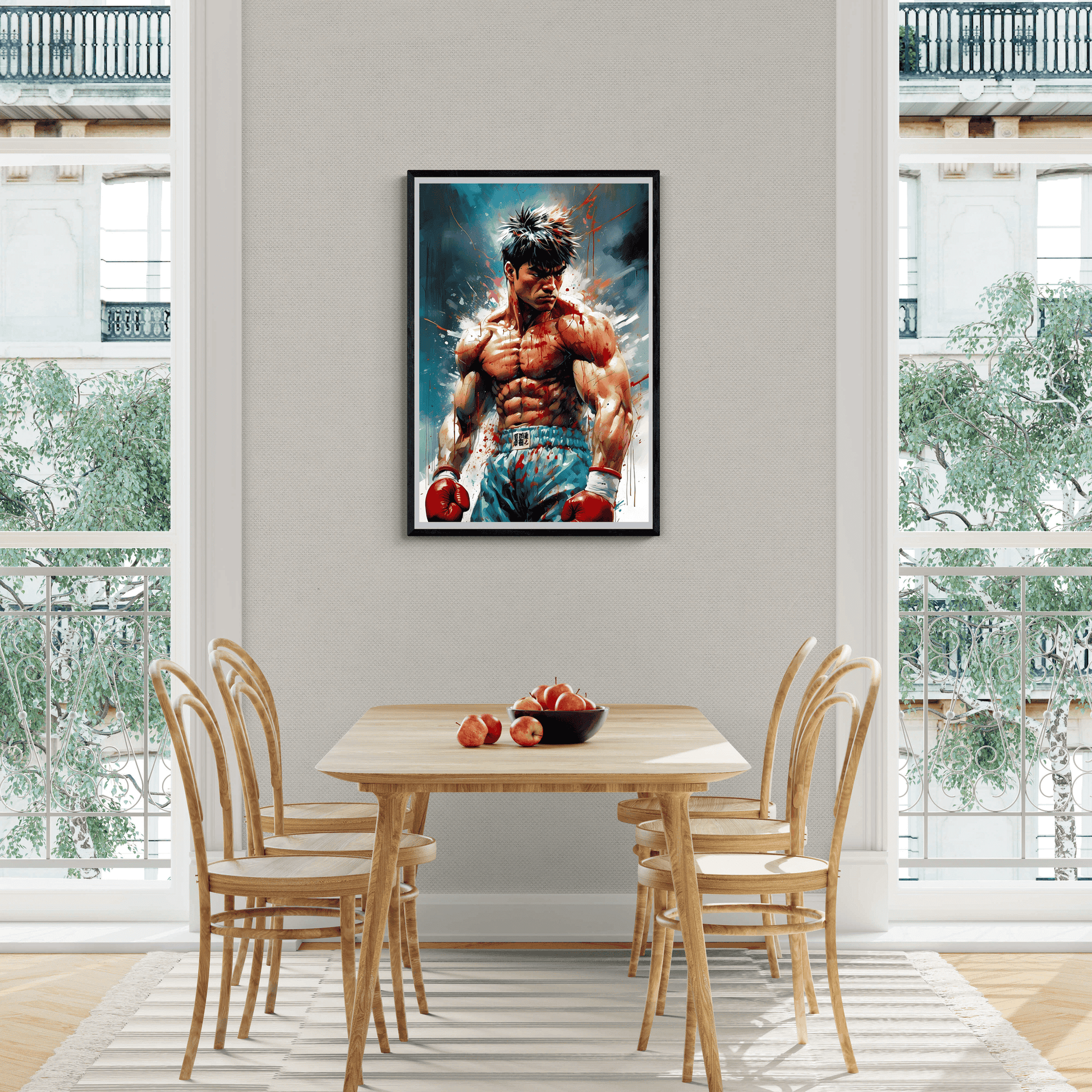 Bokser Theme Anime Posters | Vivid Kleuren | Wanddecoratie voor Anime Liefhebbers | Muurdecoratie Kunst