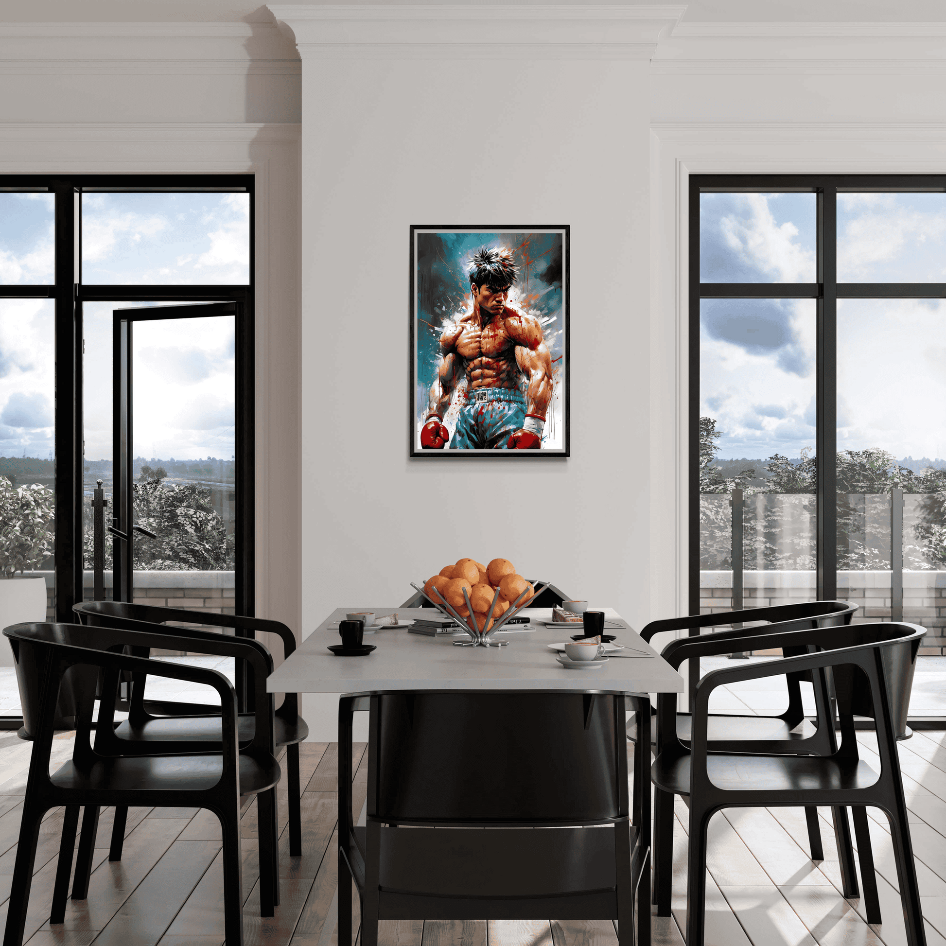 Bokser Theme Anime Posters | Vivid Kleuren | Wanddecoratie voor Anime Liefhebbers | Muurdecoratie Kunst