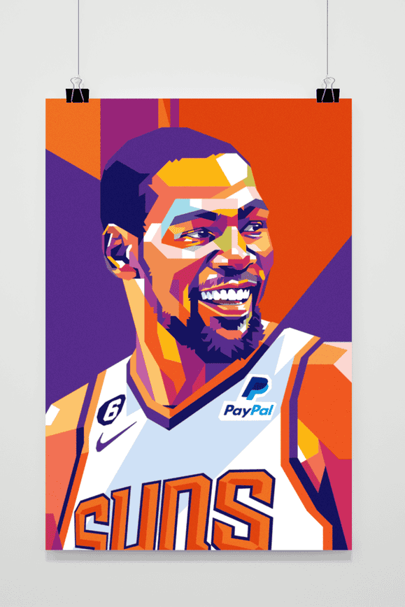 Kevin Durant Poster | Sport Muurdecoratie | Inspirerende Wanddecoratie | Huis & Kantoor Posters