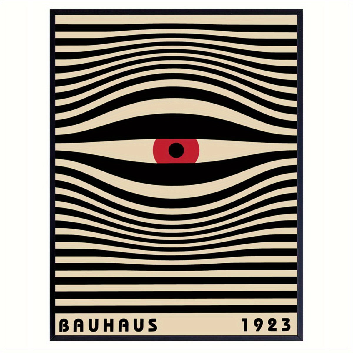 Bauhaus All Seeing Eye | 1923 Abstract Geometric Design | Wanddecoratie Muurdecoratie Posters Kunst