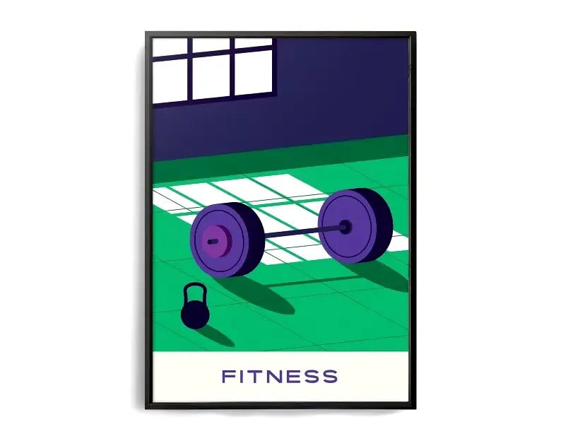 The Geometry of Victory | Sport Posters | Muurdecoratie | Wanddecoratie | Canvas Kunst | Fitness Inspiratie