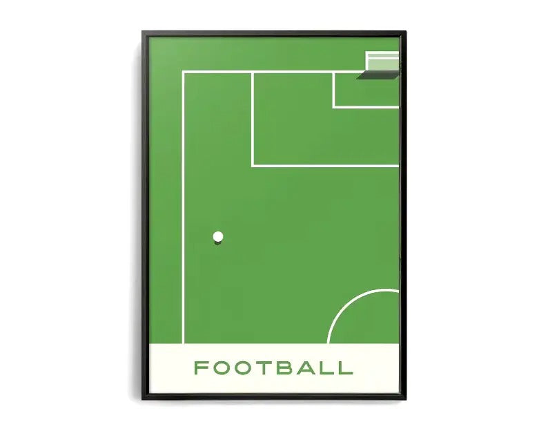 The Geometry of Victory | Sport Poster | Voetbal Muurdecoratie | Wanddecoratie Kunst