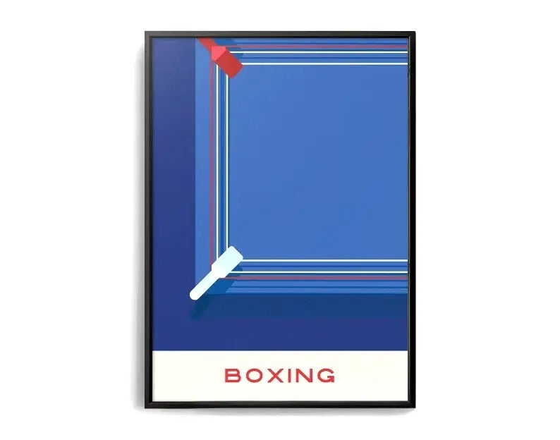 The Geometry of Victory | Muurdecoratie | Boks en Kickboks Wanddecoratie | Sports Posters en Kunst