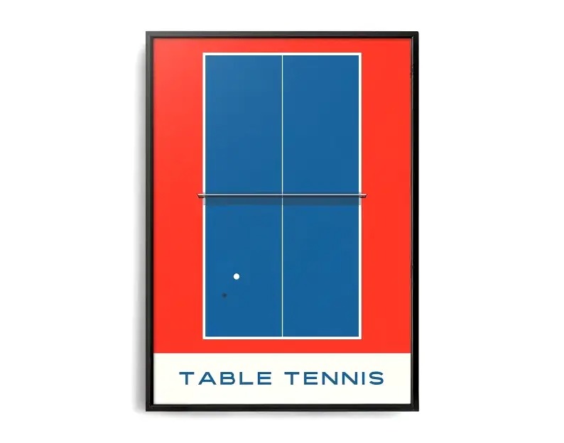 The Geometry of Victory | Muurdecoratie | Wanddecoratie | Sports Art Series Poster | Canvas Kunst