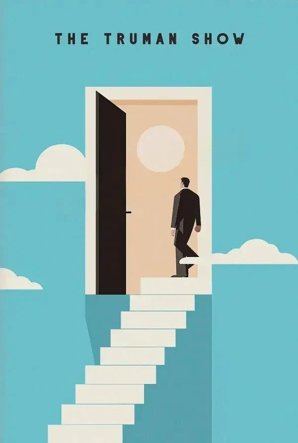 The Truman Show poster | Truman Burbank | Peter Weir kunst voor muurdecoratie wanddecoratie